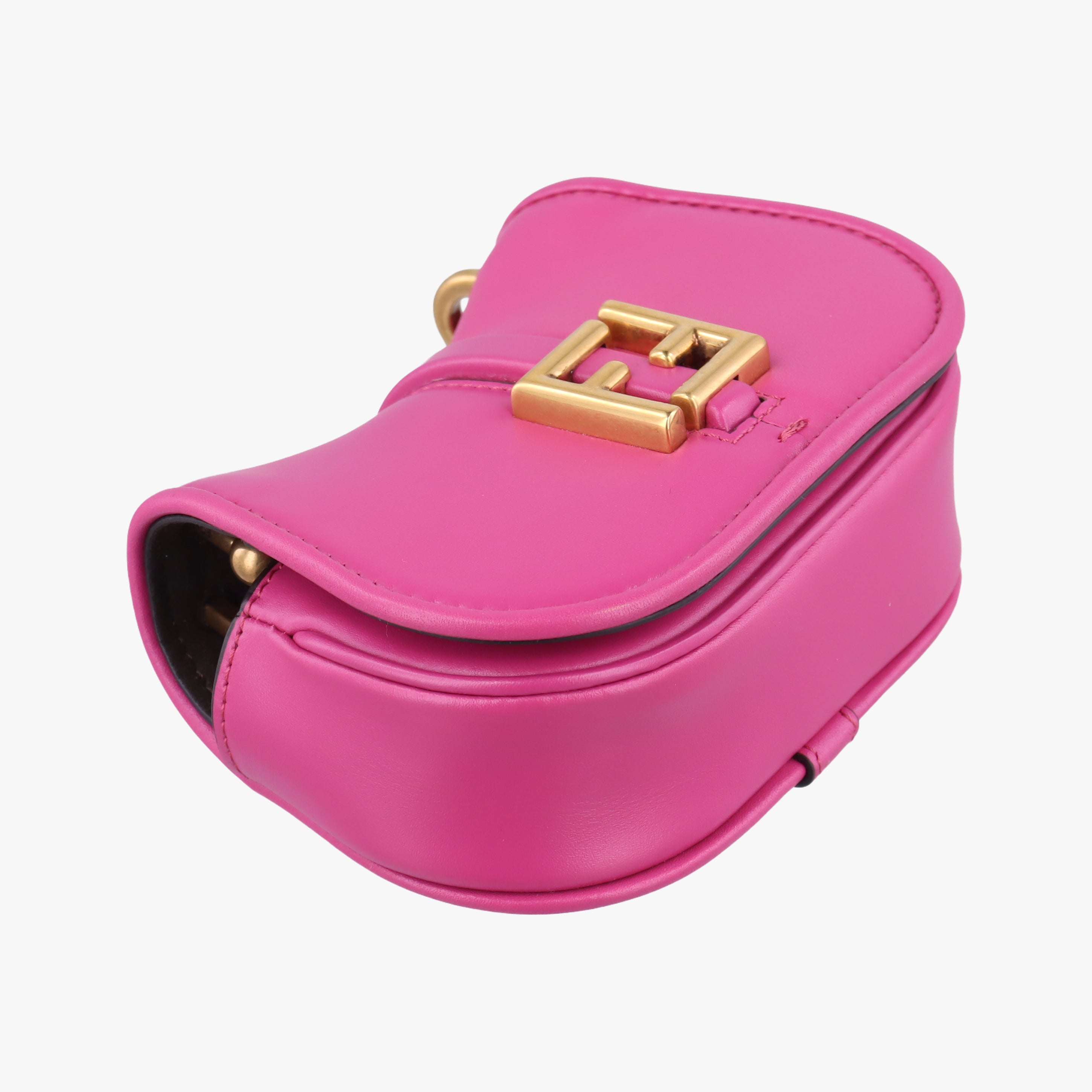 Pre-owned Fendi C'mon Small Rose Leather 7AS219 shoulderbag | stylenewstar