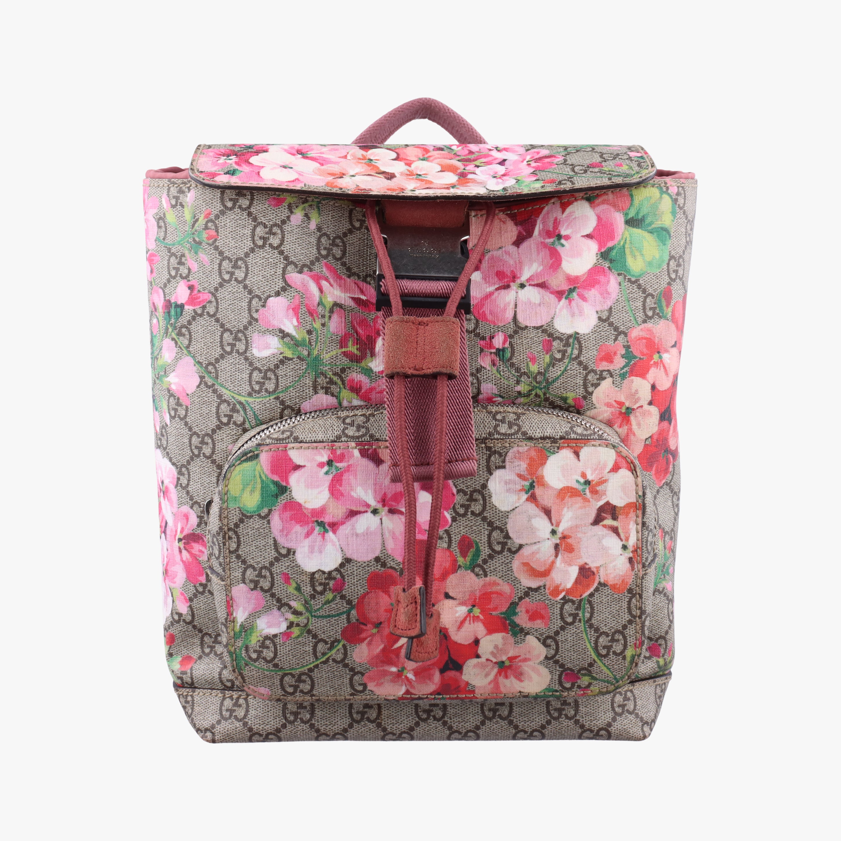 Pre-owned Gucci GG Blooms Multicolour PVC coated canvas 410544 backpack/rucksack | stylenewstar