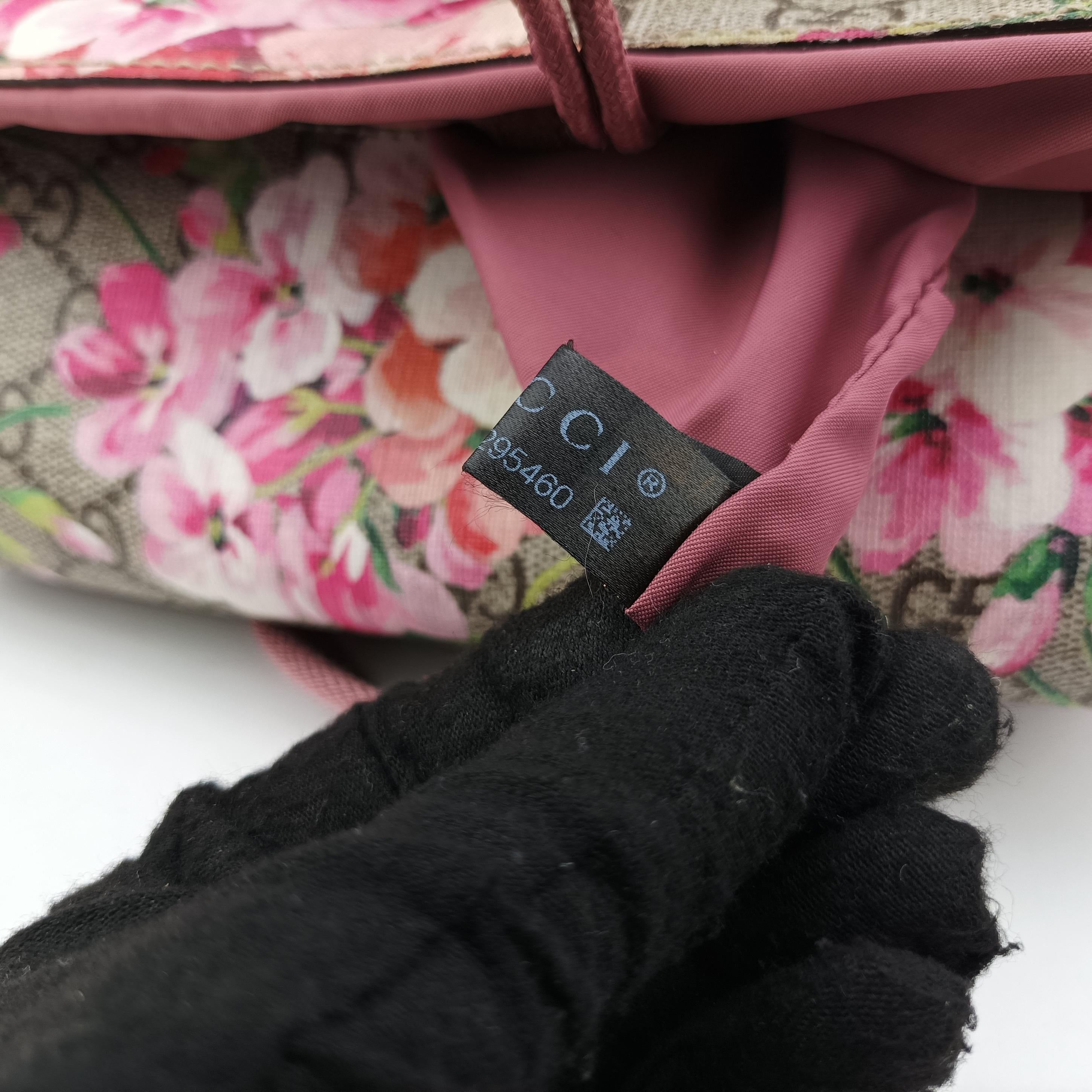 Pre-owned Gucci GG Blooms Multicolour PVC coated canvas 410544 backpack/rucksack | stylenewstar