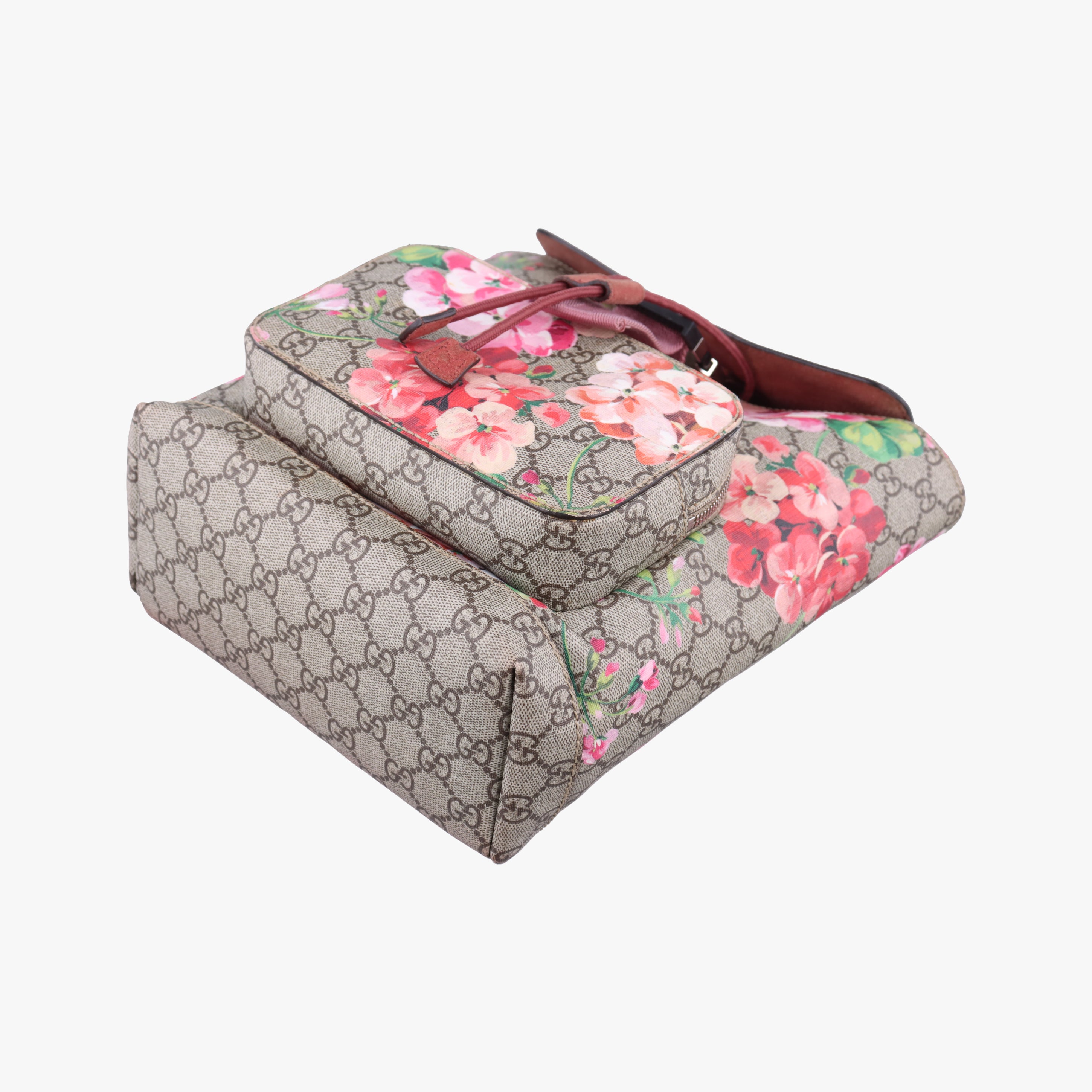 Pre-owned Gucci GG Blooms Multicolour PVC coated canvas 410544 backpack/rucksack | stylenewstar