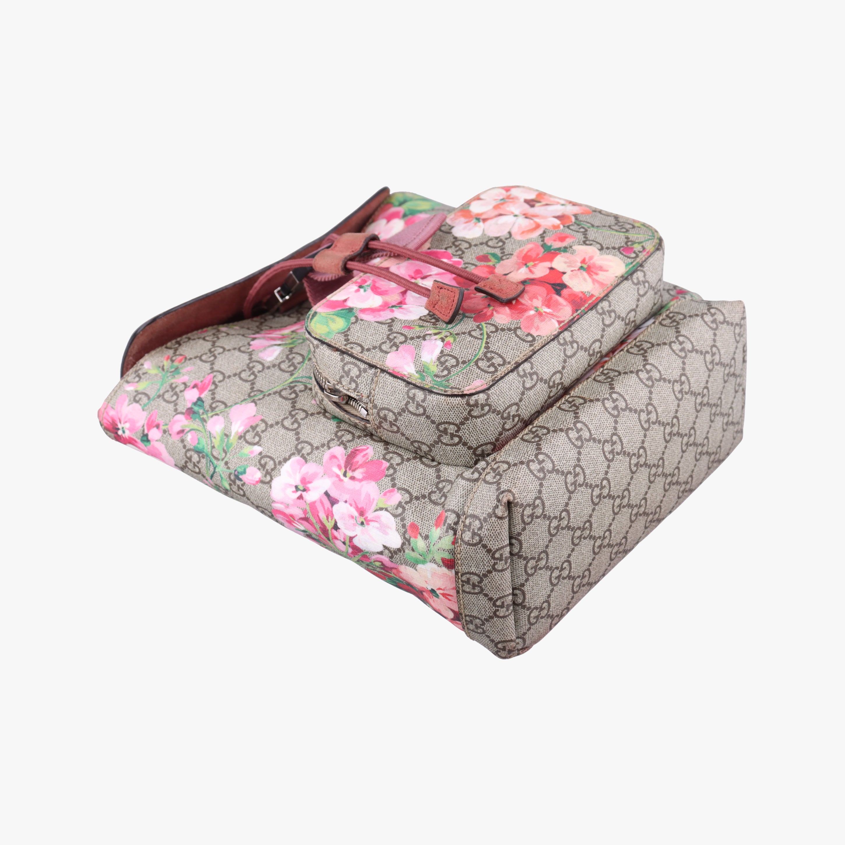Pre-owned Gucci GG Blooms Multicolour PVC coated canvas 410544 backpack/rucksack | stylenewstar