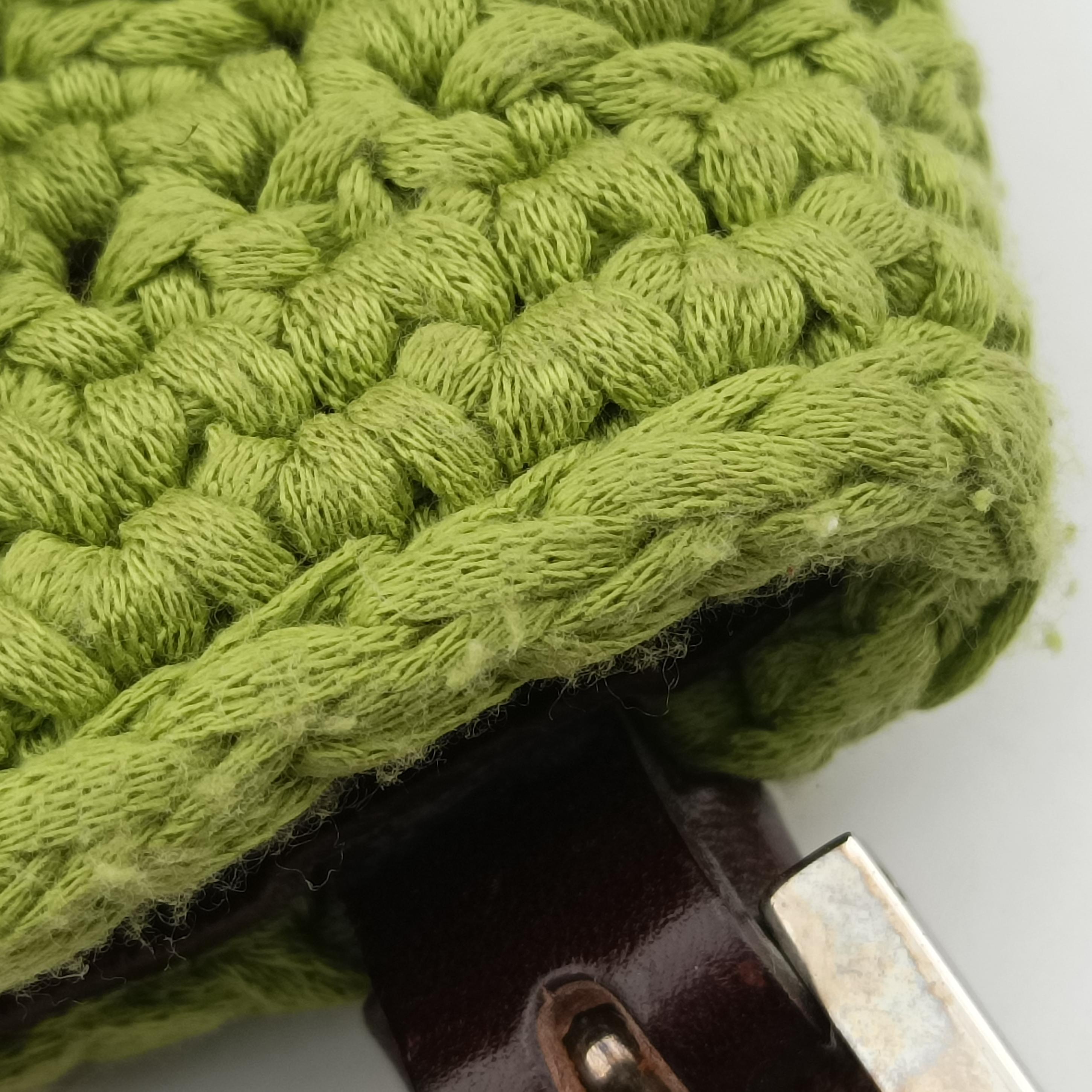 Pre-owned Fendi Mamma Baguette Green fabric  shoulderbag | stylenewstar