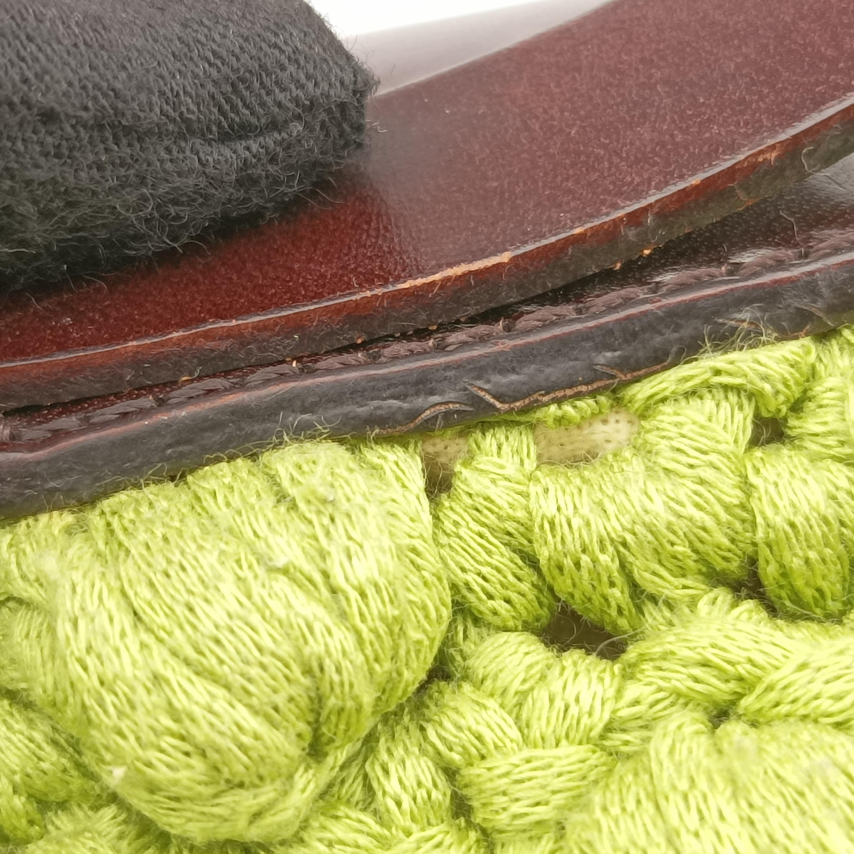 Pre-owned Fendi Mamma Baguette Green fabric  shoulderbag | stylenewstar