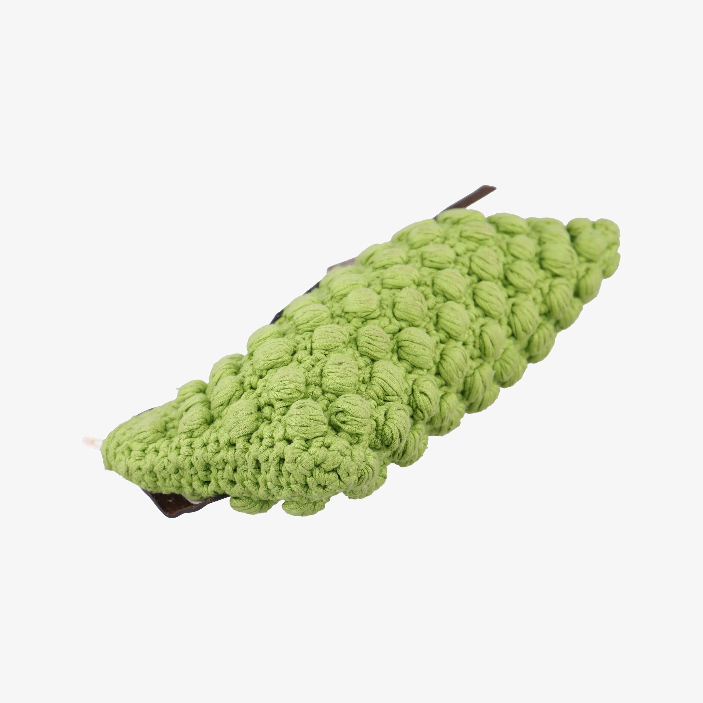 Pre-owned Fendi Mamma Baguette Green fabric  shoulderbag | stylenewstar