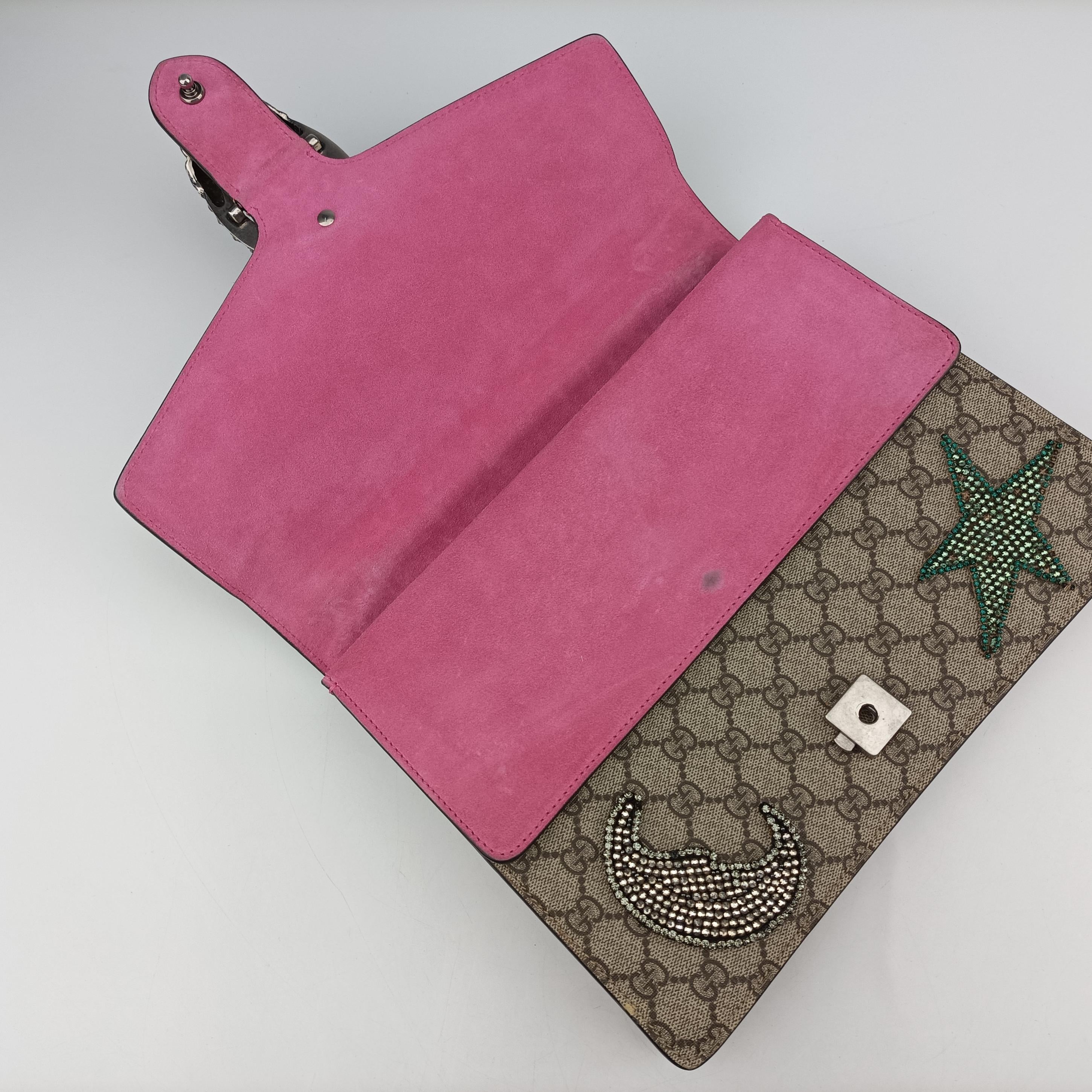 Vintage Gucci Dionysus Beige x Pink x Multicolor PVC coated canvas 403348 shoulderbag | stylenewstar