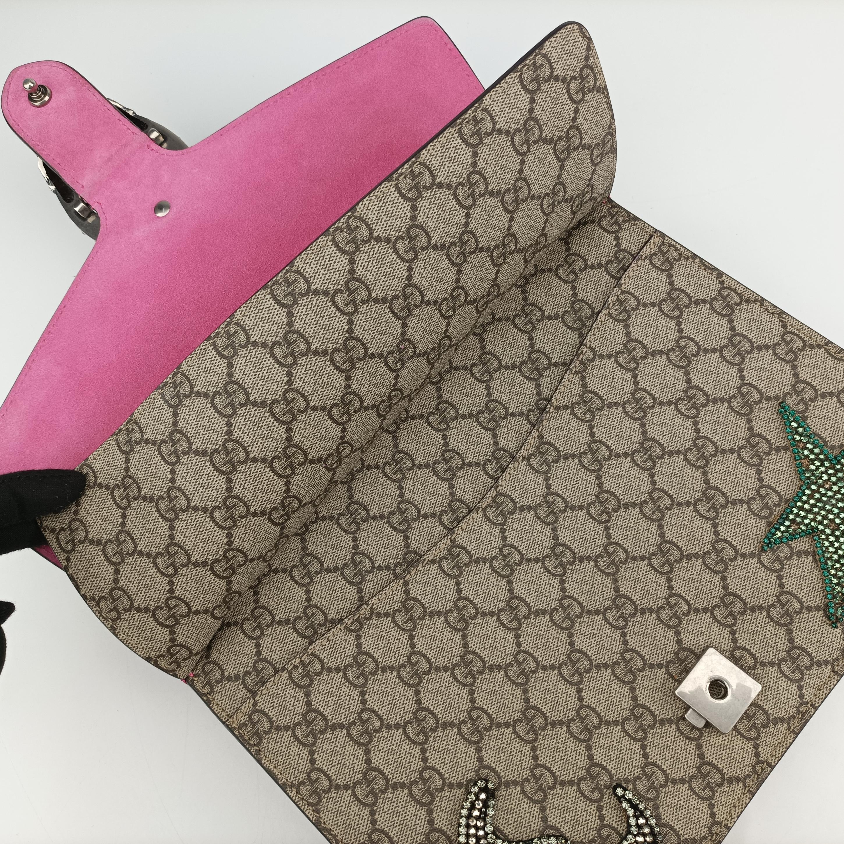 Vintage Gucci Dionysus Beige x Pink x Multicolor PVC coated canvas 403348 shoulderbag | stylenewstar