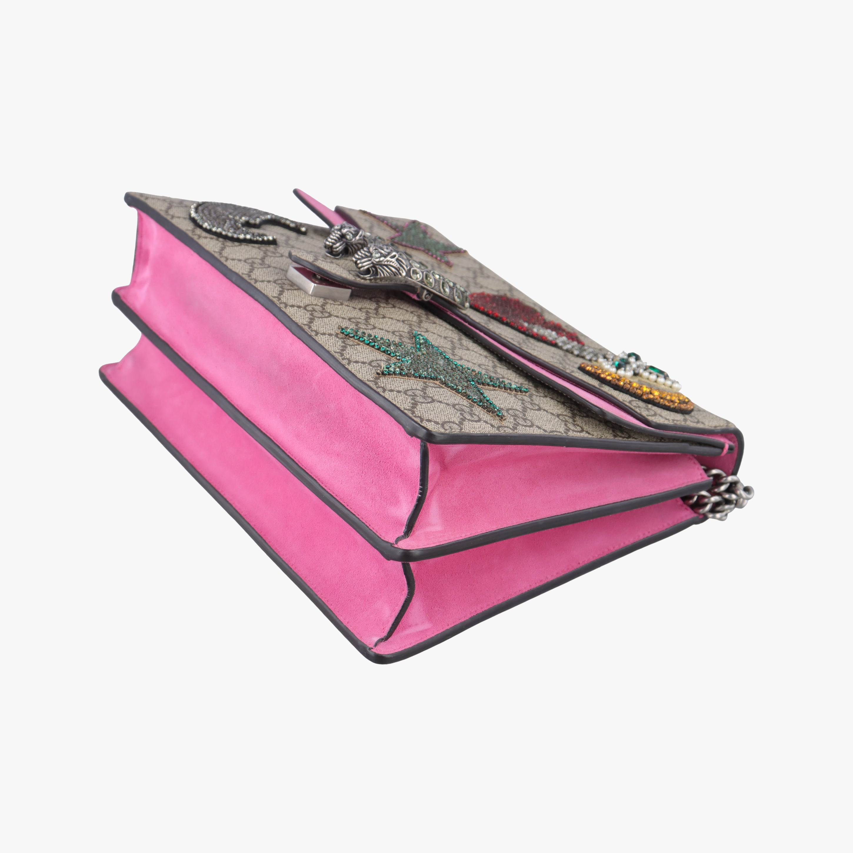 Vintage Gucci Dionysus Beige x Pink x Multicolor PVC coated canvas 403348 shoulderbag | stylenewstar