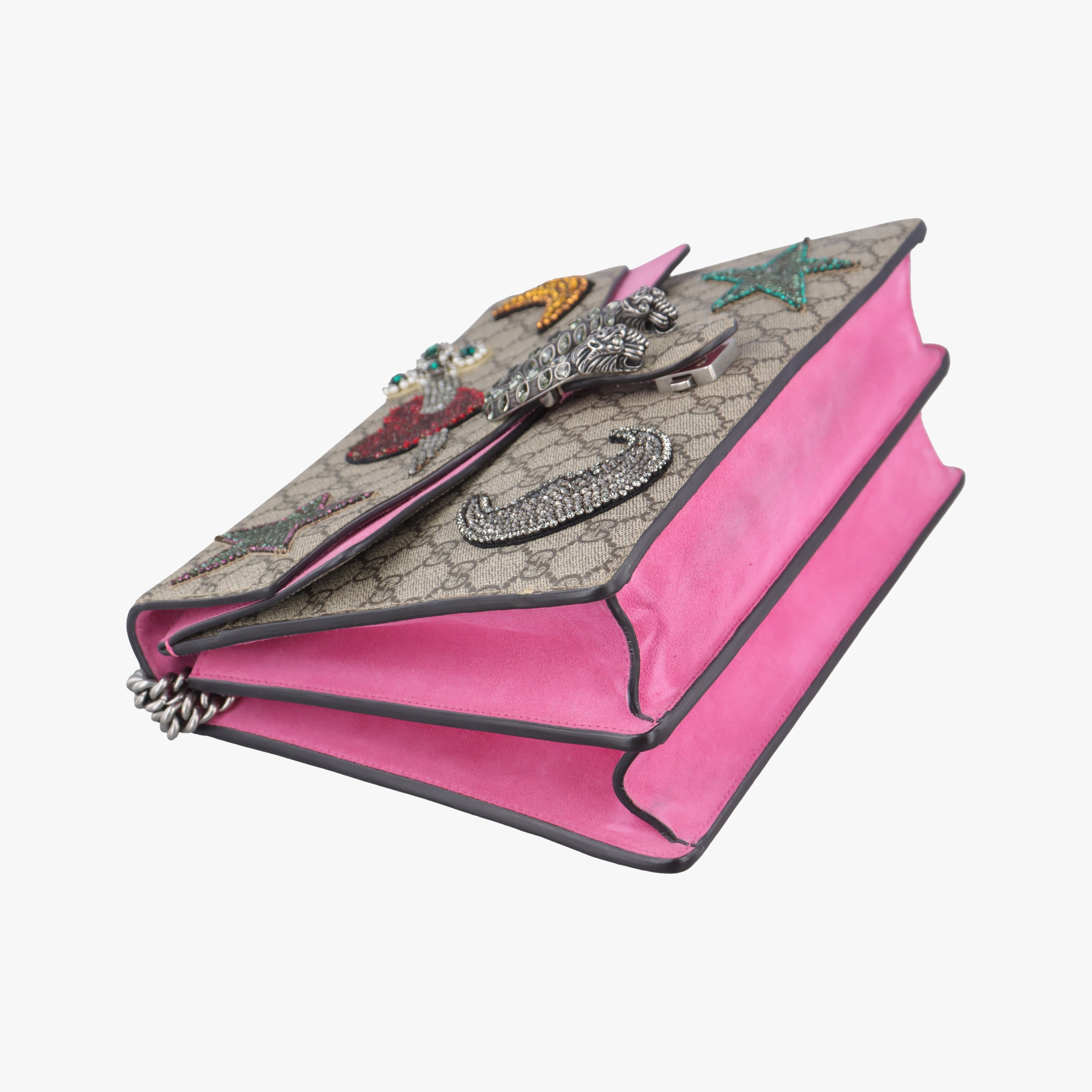 Vintage Gucci Dionysus Beige x Pink x Multicolor PVC coated canvas 403348 shoulderbag | stylenewstar