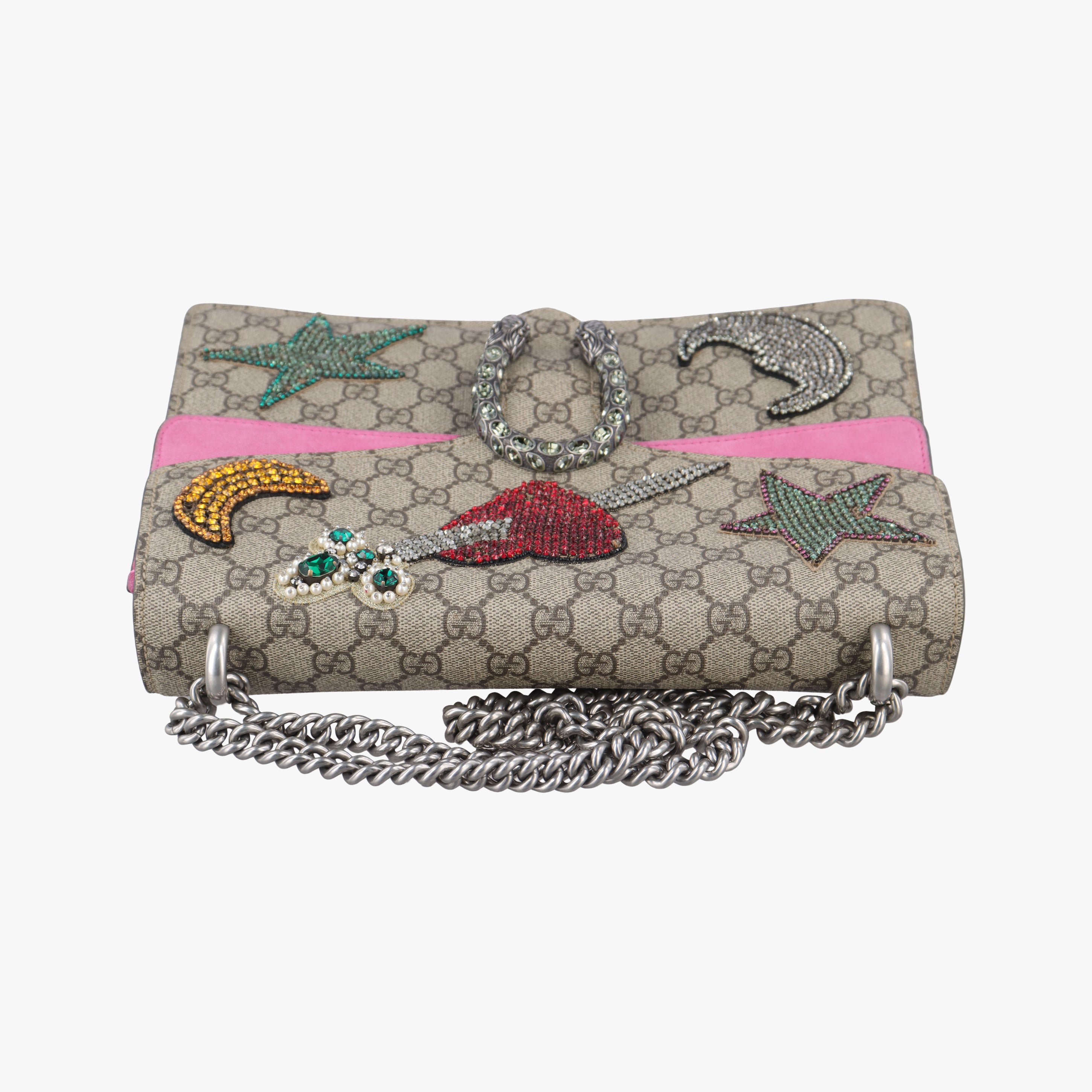 Vintage Gucci Dionysus Beige x Pink x Multicolor PVC coated canvas 403348 shoulderbag | stylenewstar