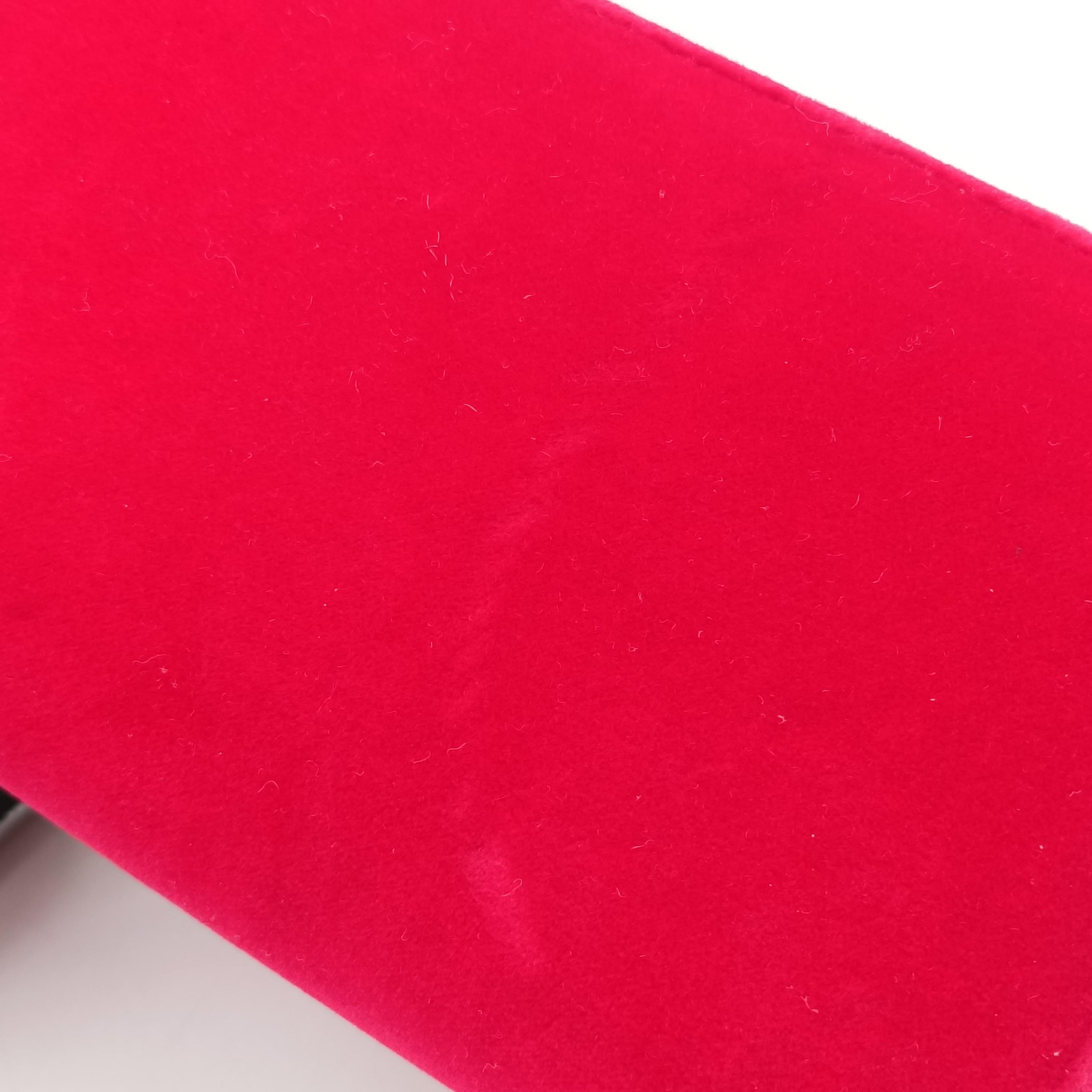 Vintage Gucci Square G Red velour 544242 shoulderbag | stylenewstar