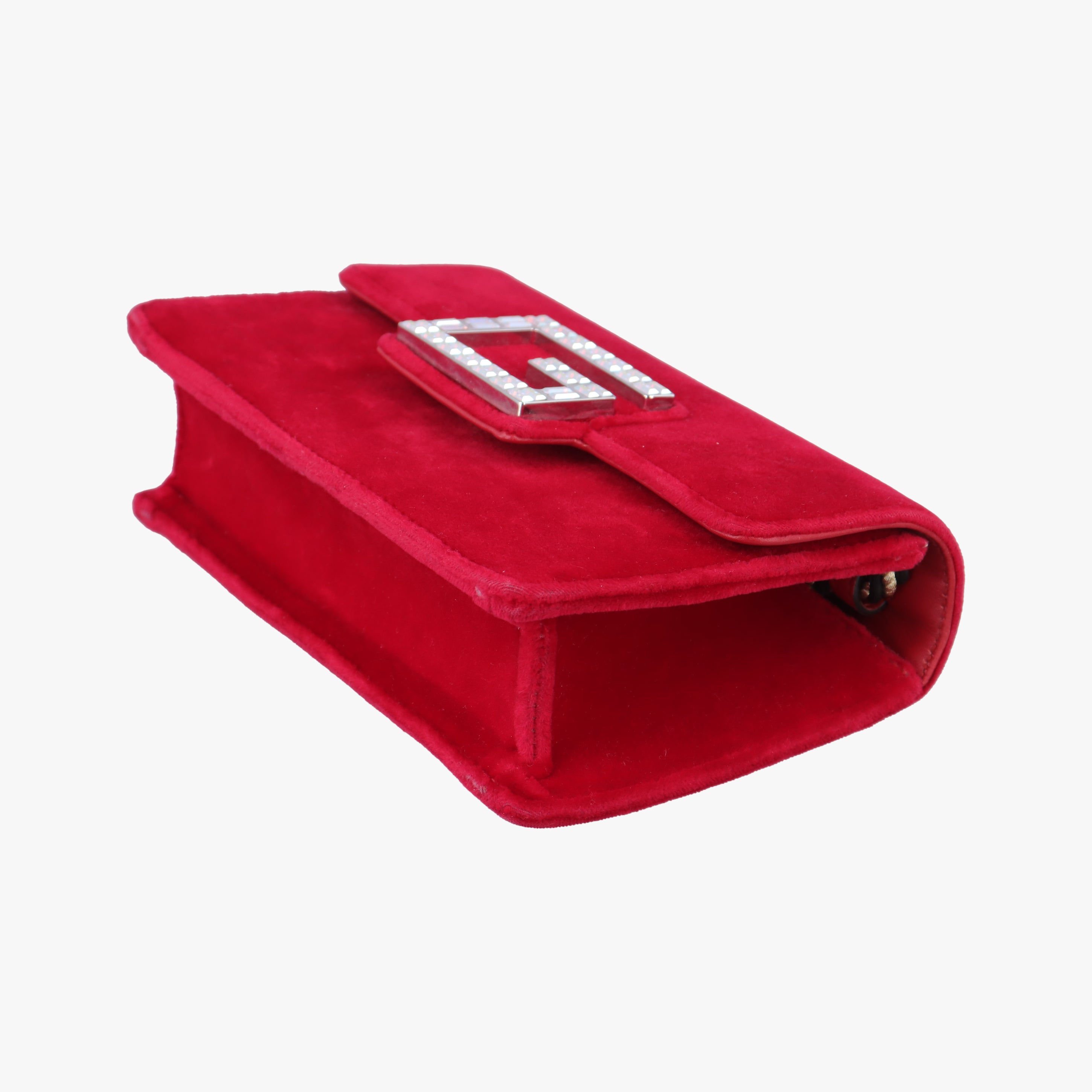 Vintage Gucci Square G Red velour 544242 shoulderbag | stylenewstar