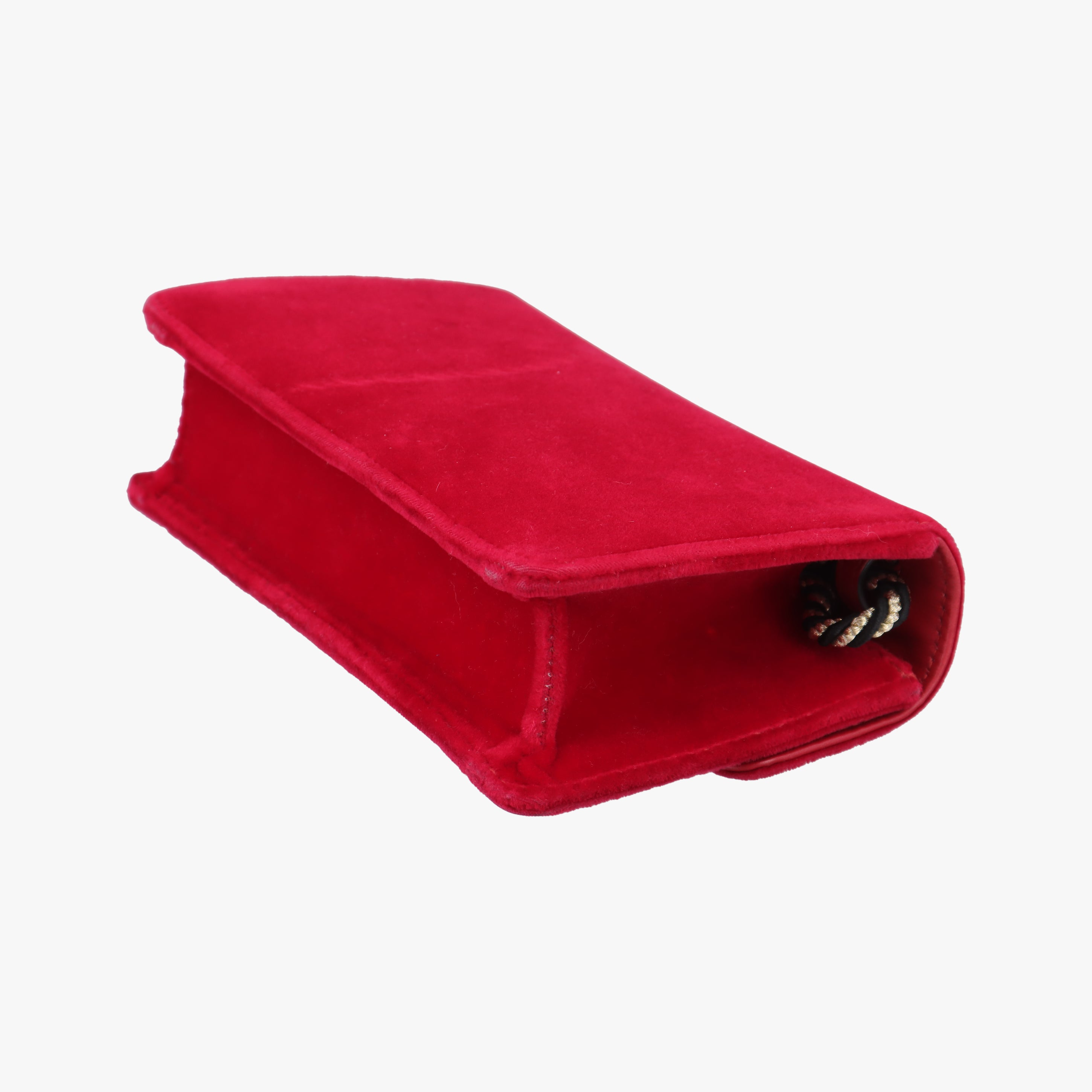 Vintage Gucci Square G Red velour 544242 shoulderbag | stylenewstar