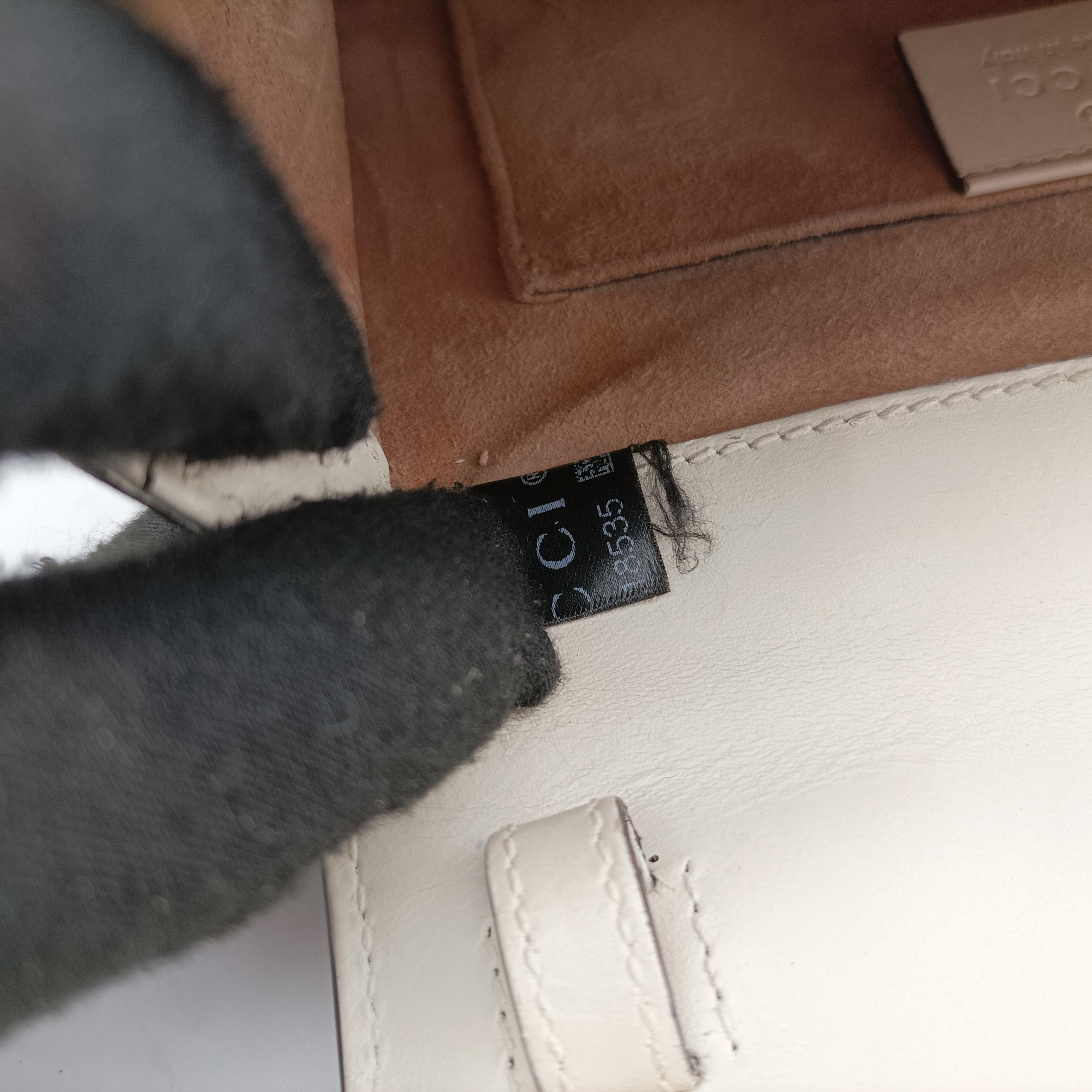 Vintage Gucci Sylvie Ivory×navy×red Leather 470270 shoulderbag | stylenewstar