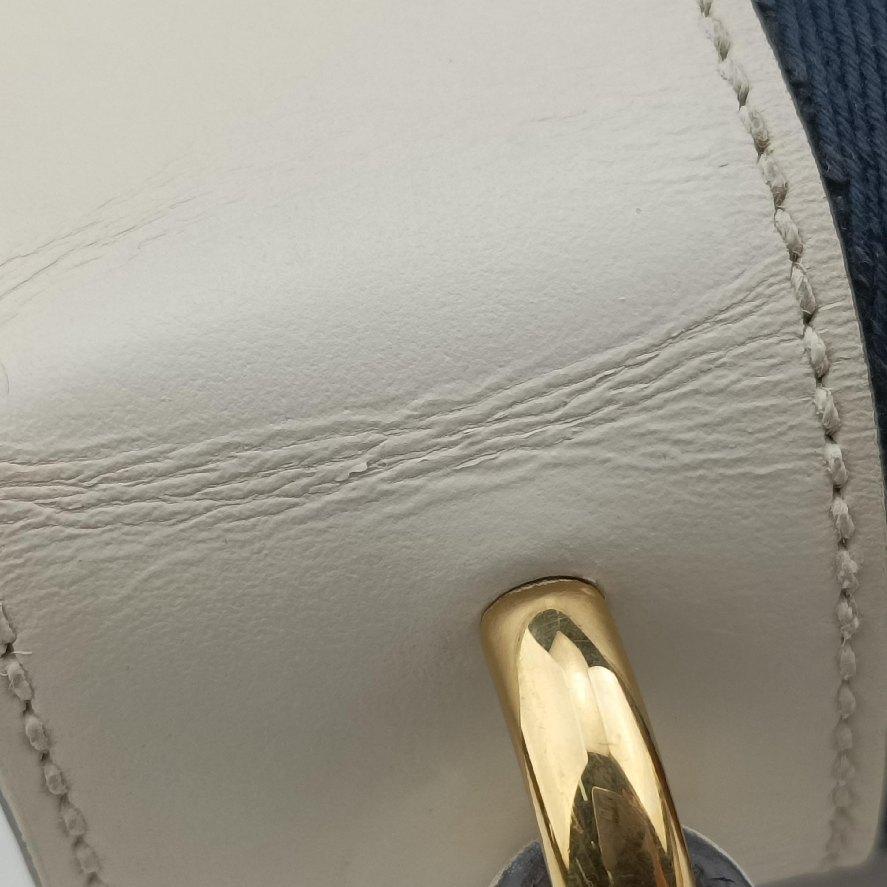 Vintage Gucci Sylvie Ivory×navy×red Leather 470270 shoulderbag | stylenewstar