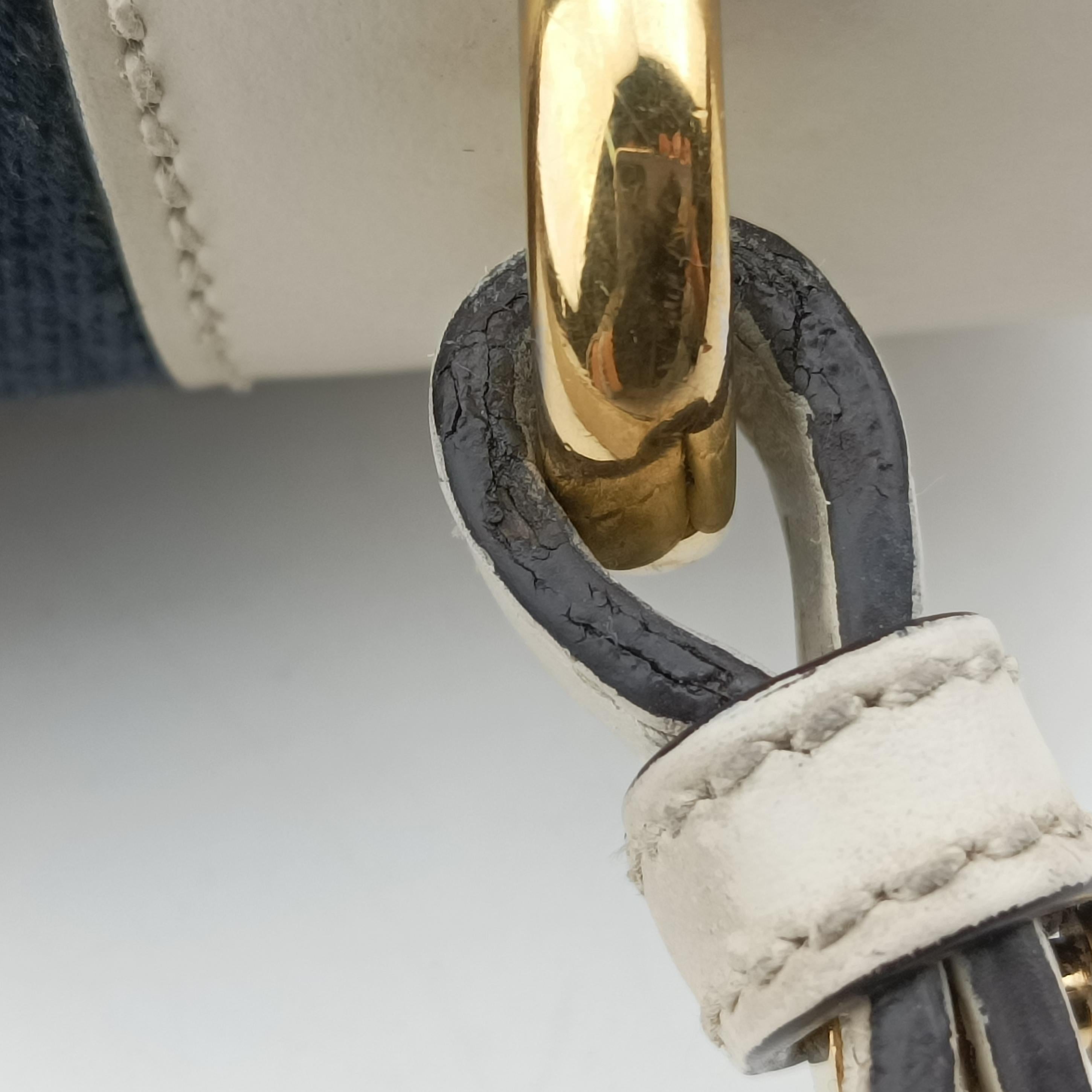 Vintage Gucci Sylvie Ivory×navy×red Leather 470270 shoulderbag | stylenewstar