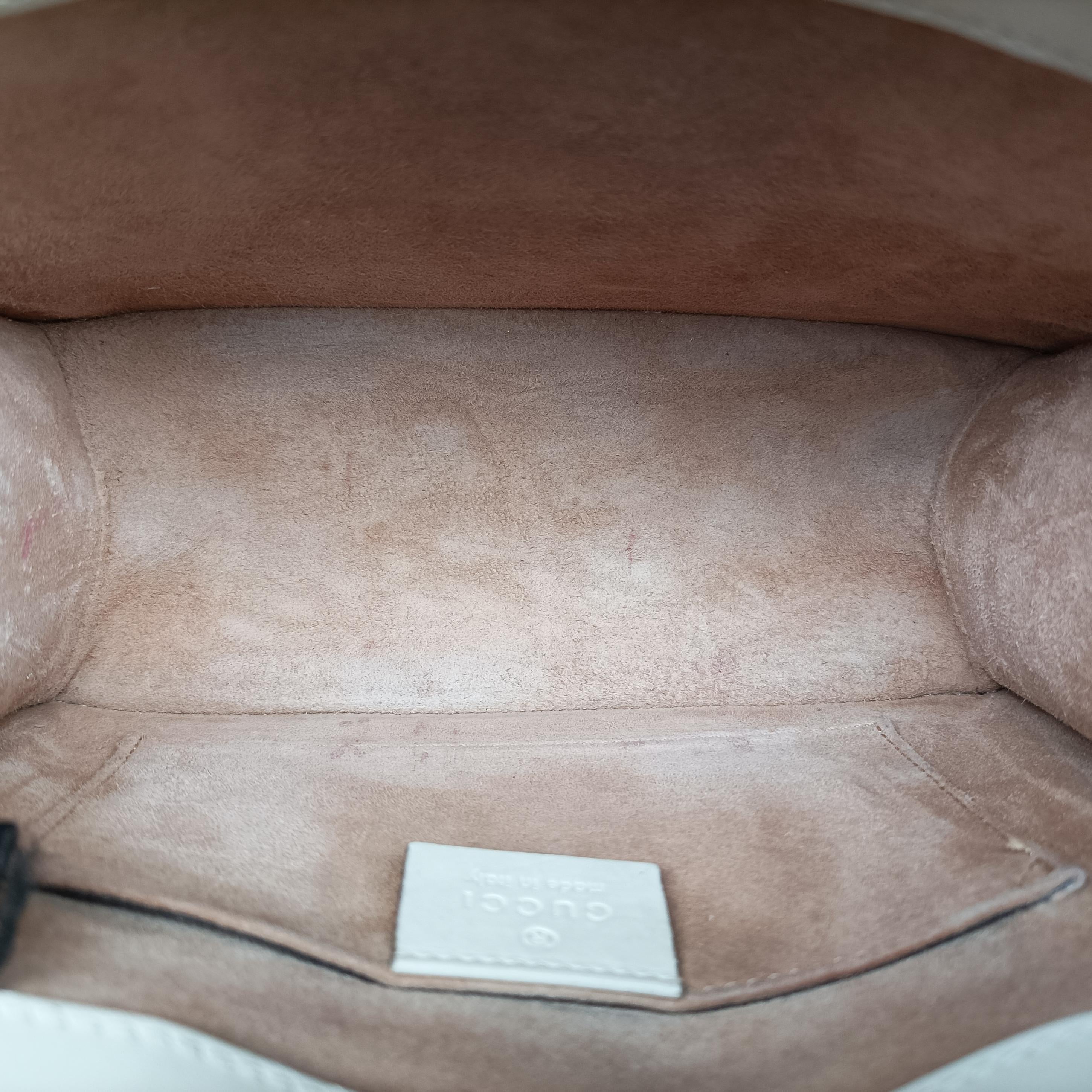 Vintage Gucci Sylvie Ivory×navy×red Leather 470270 shoulderbag | stylenewstar