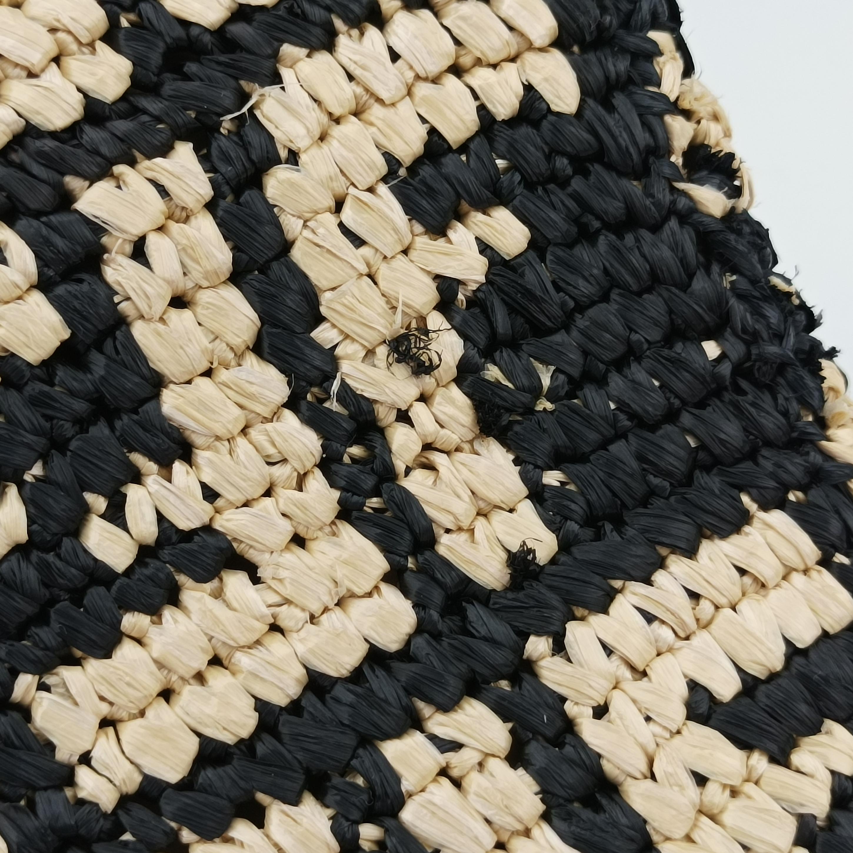 Pre-owned Fendi BAGUETTE Multicolour straw 8BR600 shoulderbag | stylenewstar