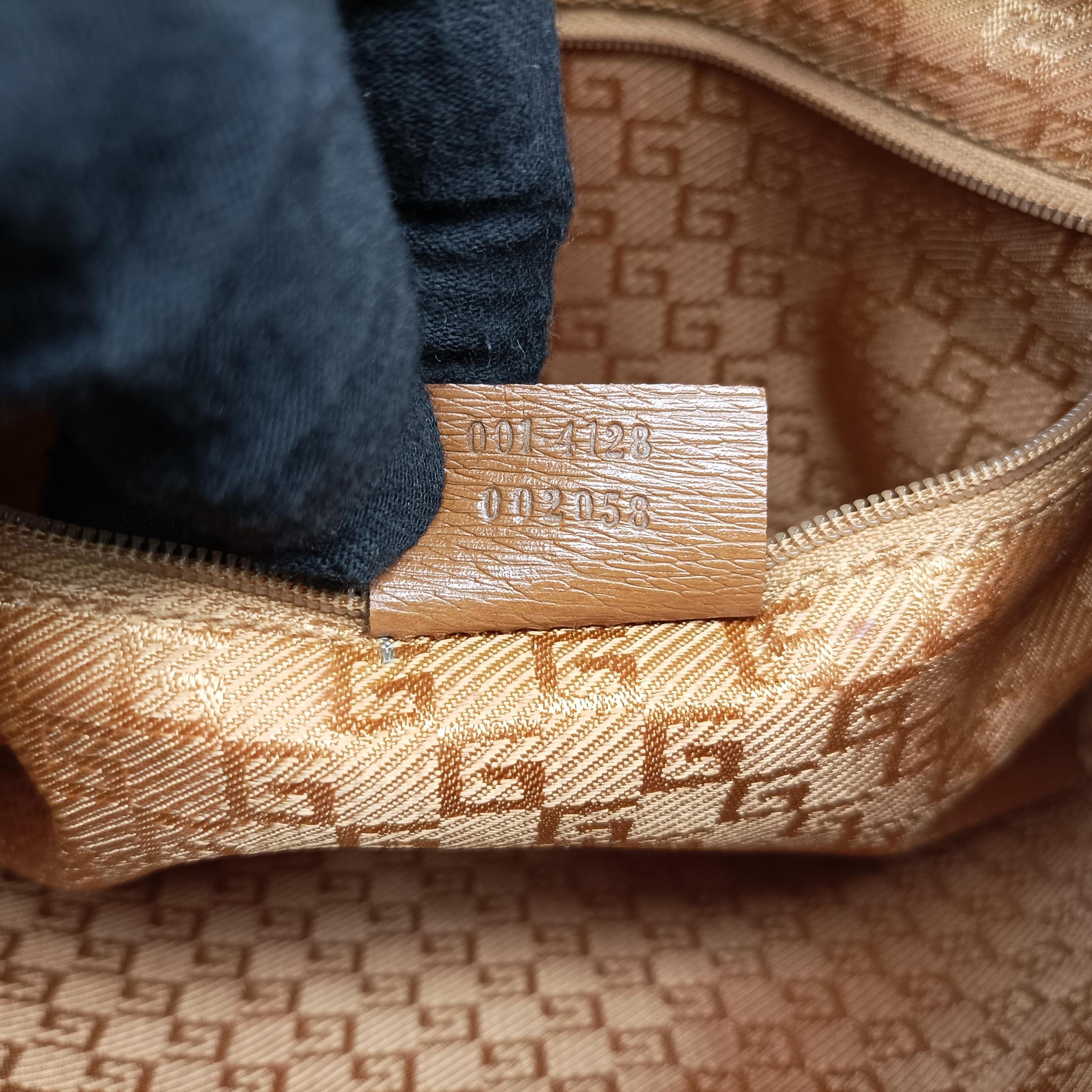 Pre-owned Gucci Jackie Vintage Camel Leather 001 41 shoulderbag | stylenewstar