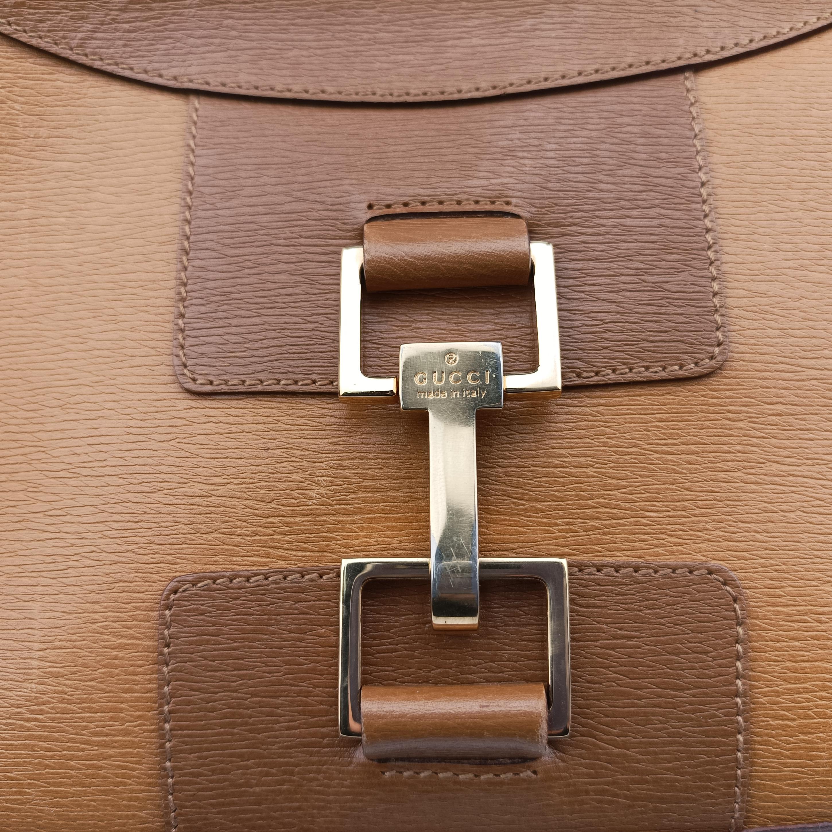 Pre-owned Gucci Jackie Vintage Camel Leather 001 41 shoulderbag | stylenewstar