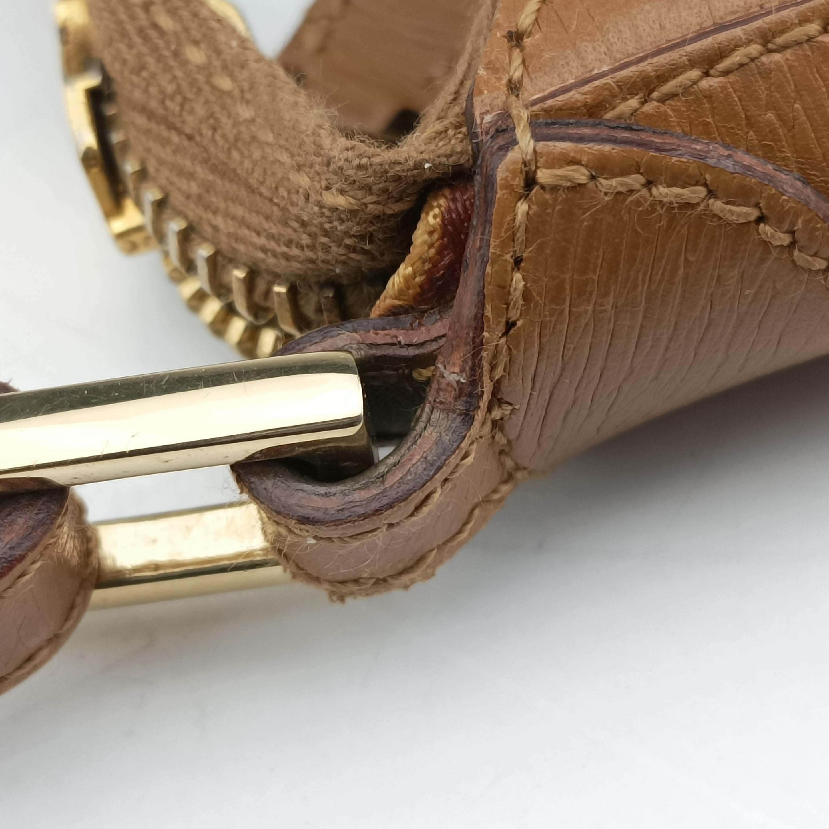 Pre-owned Gucci Jackie Vintage Camel Leather 001 41 shoulderbag | stylenewstar