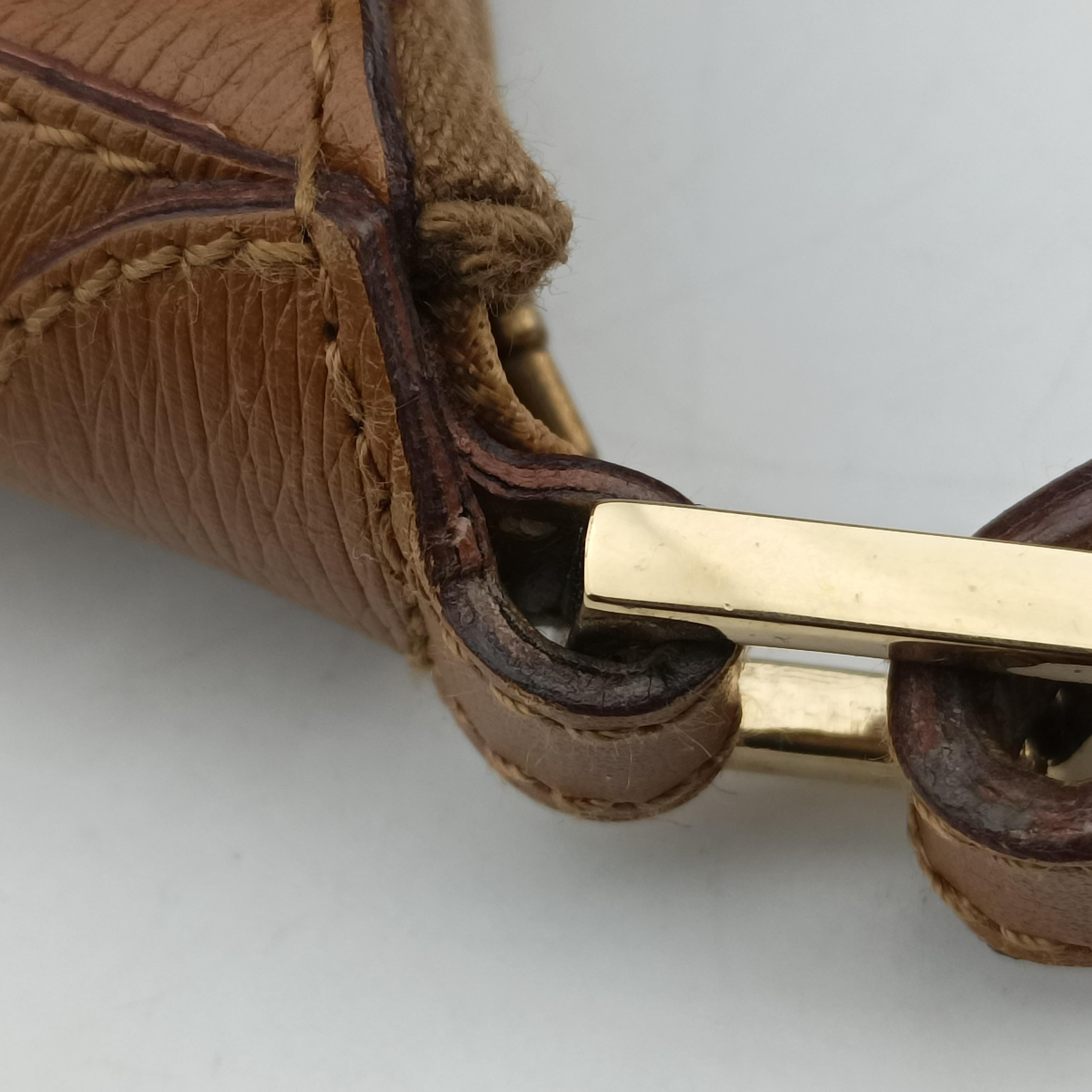 Pre-owned Gucci Jackie Vintage Camel Leather 001 41 shoulderbag | stylenewstar