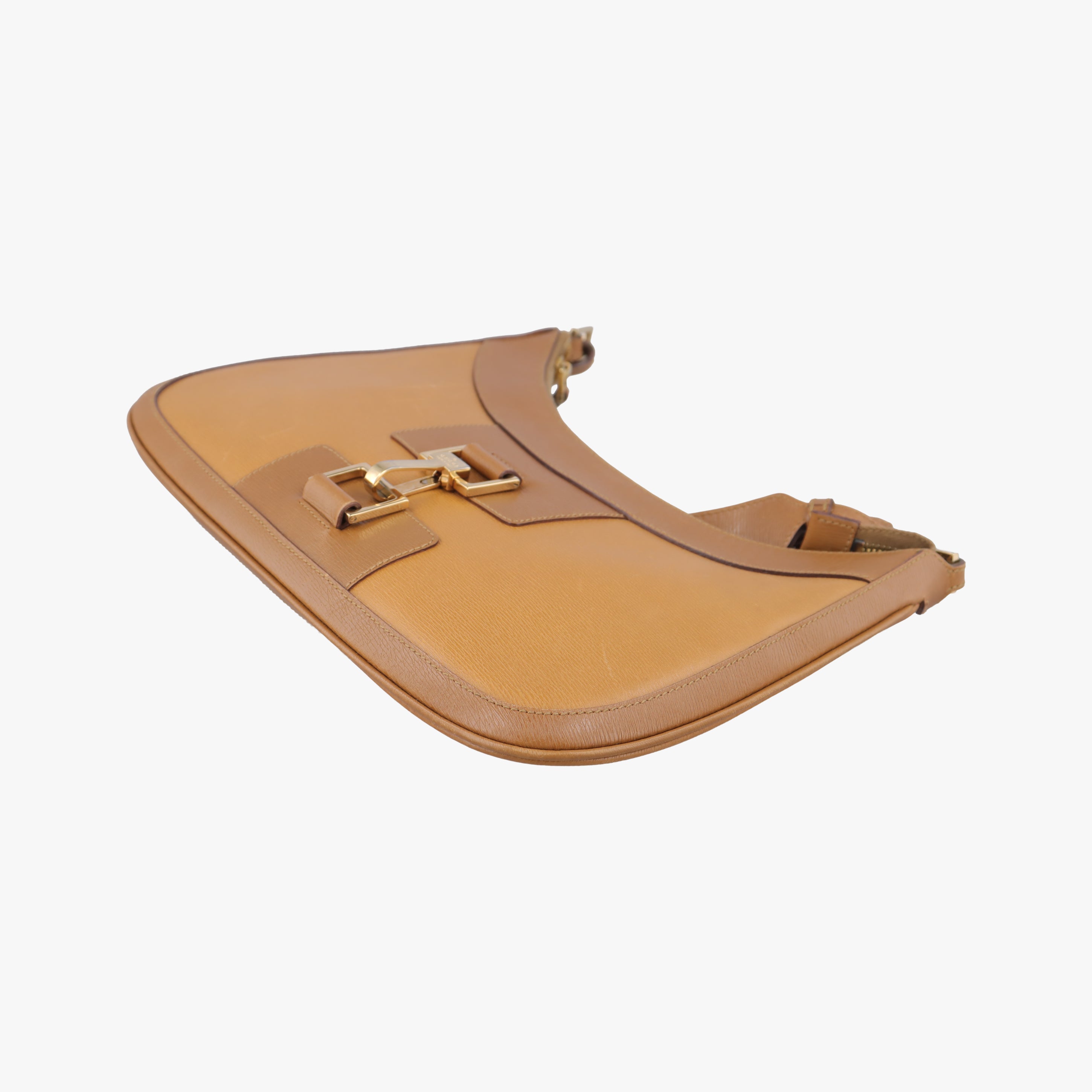 Pre-owned Gucci Jackie Vintage Camel Leather 001 41 shoulderbag | stylenewstar