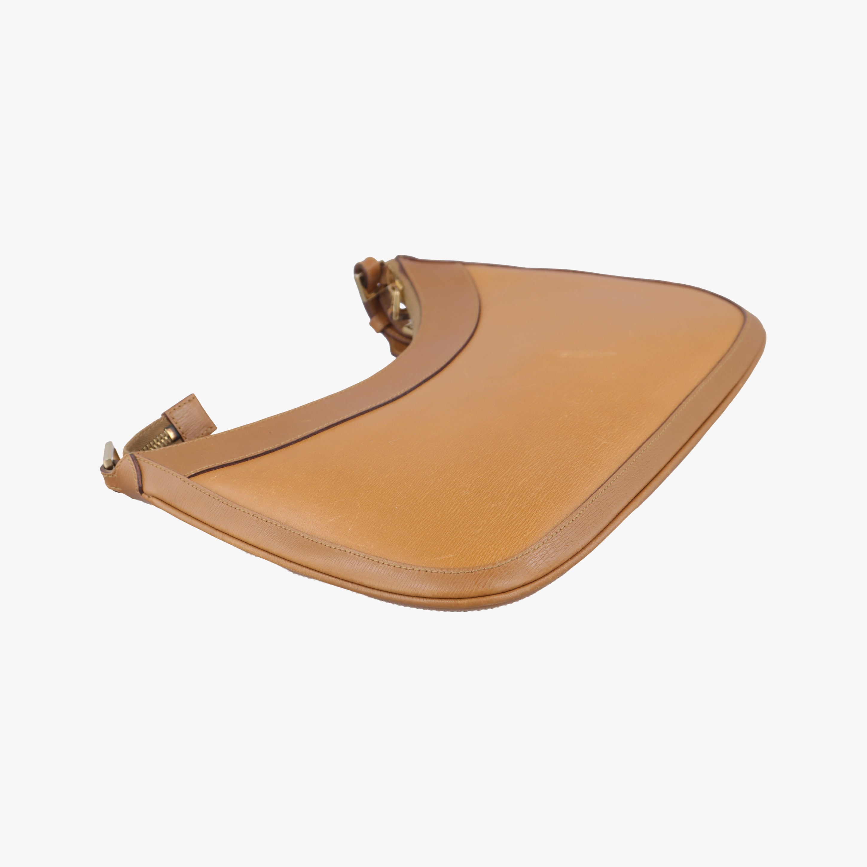 Pre-owned Gucci Jackie Vintage Camel Leather 001 41 shoulderbag | stylenewstar