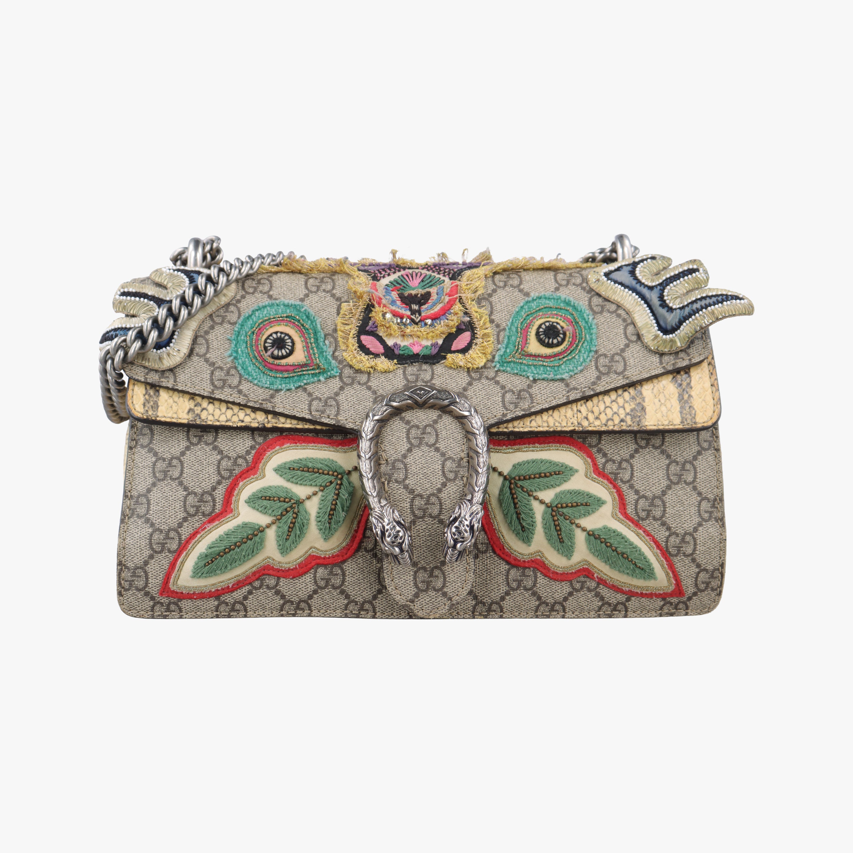 Pre-owned Gucci Dionysus Brown×Multicolor PVC coated canvas 400249 shoulderbag | stylenewstar