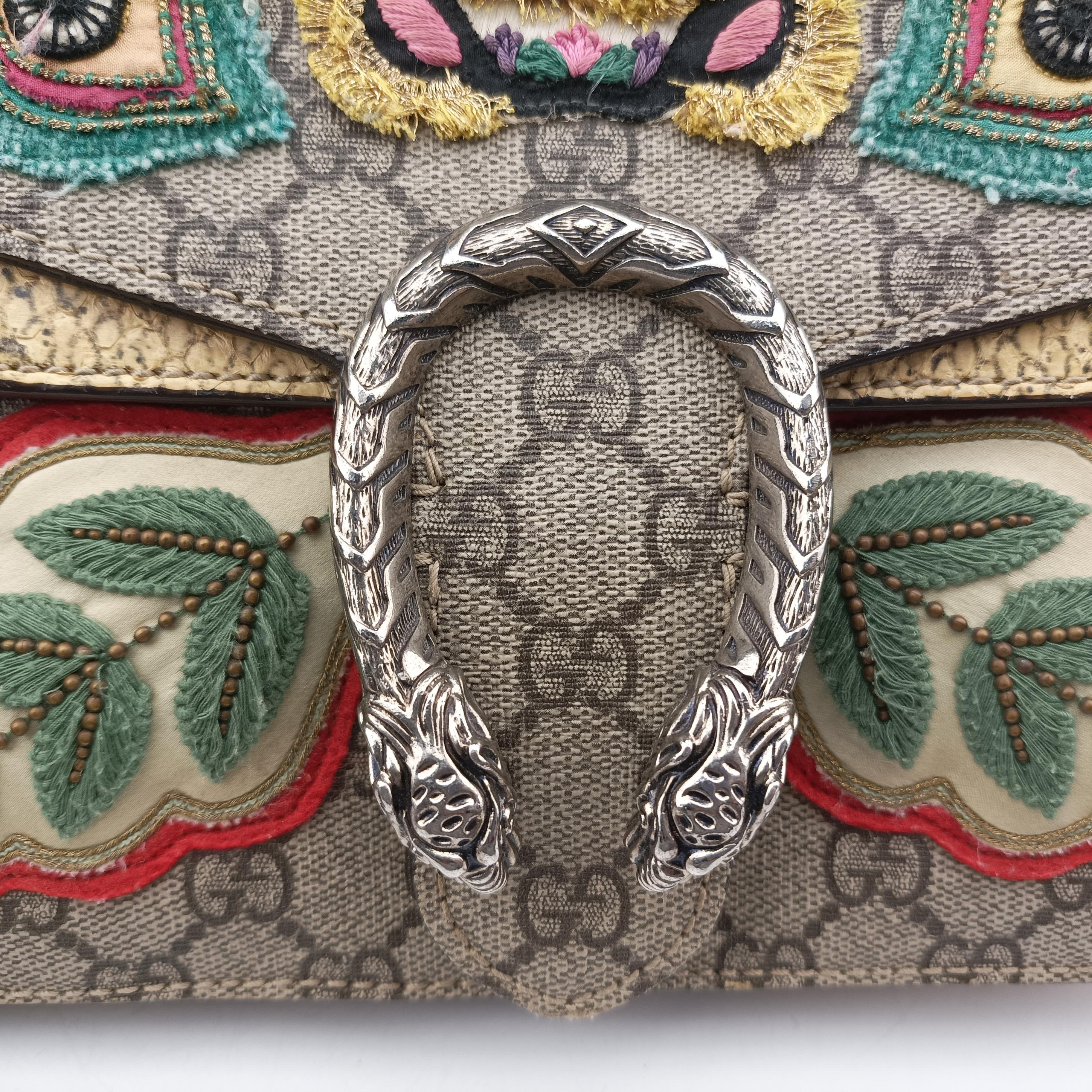 Pre-owned Gucci Dionysus Brown×Multicolor PVC coated canvas 400249 shoulderbag | stylenewstar