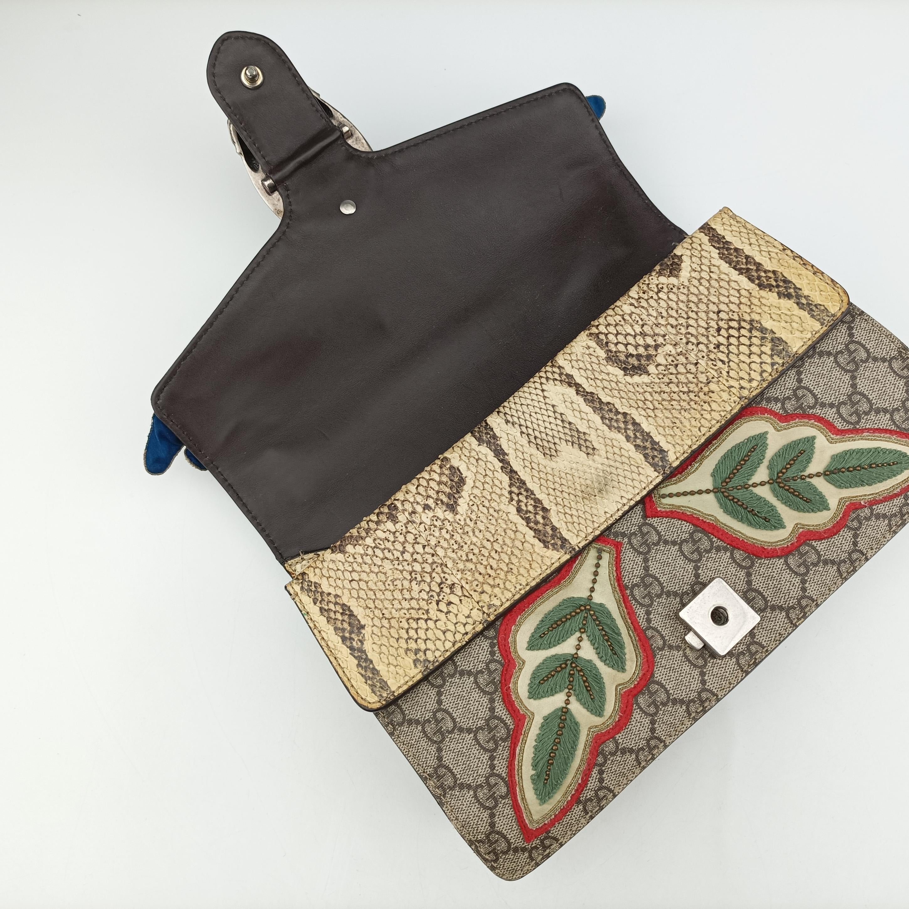 Pre-owned Gucci Dionysus Brown×Multicolor PVC coated canvas 400249 shoulderbag | stylenewstar