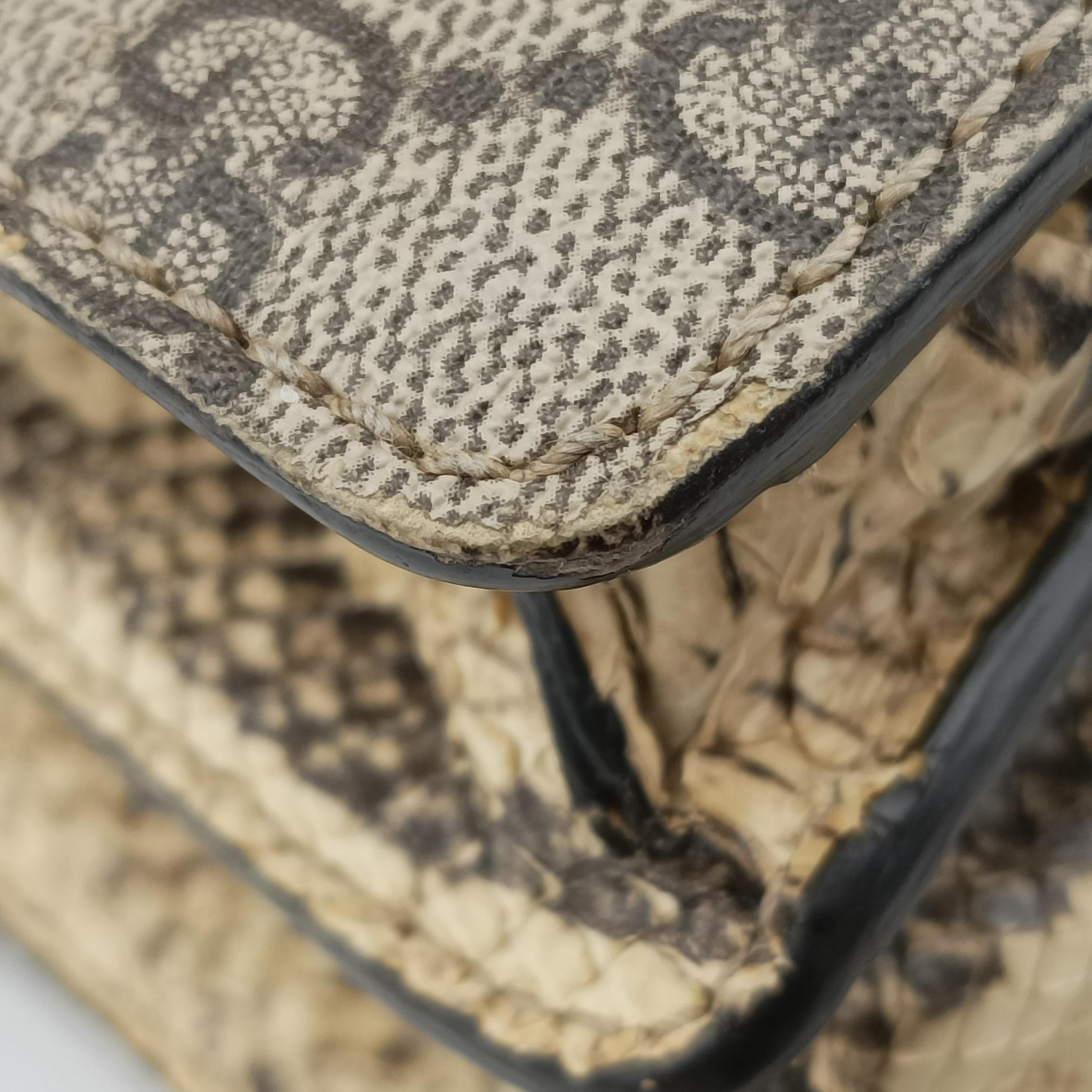 Pre-owned Gucci Dionysus Brown×Multicolor PVC coated canvas 400249 shoulderbag | stylenewstar