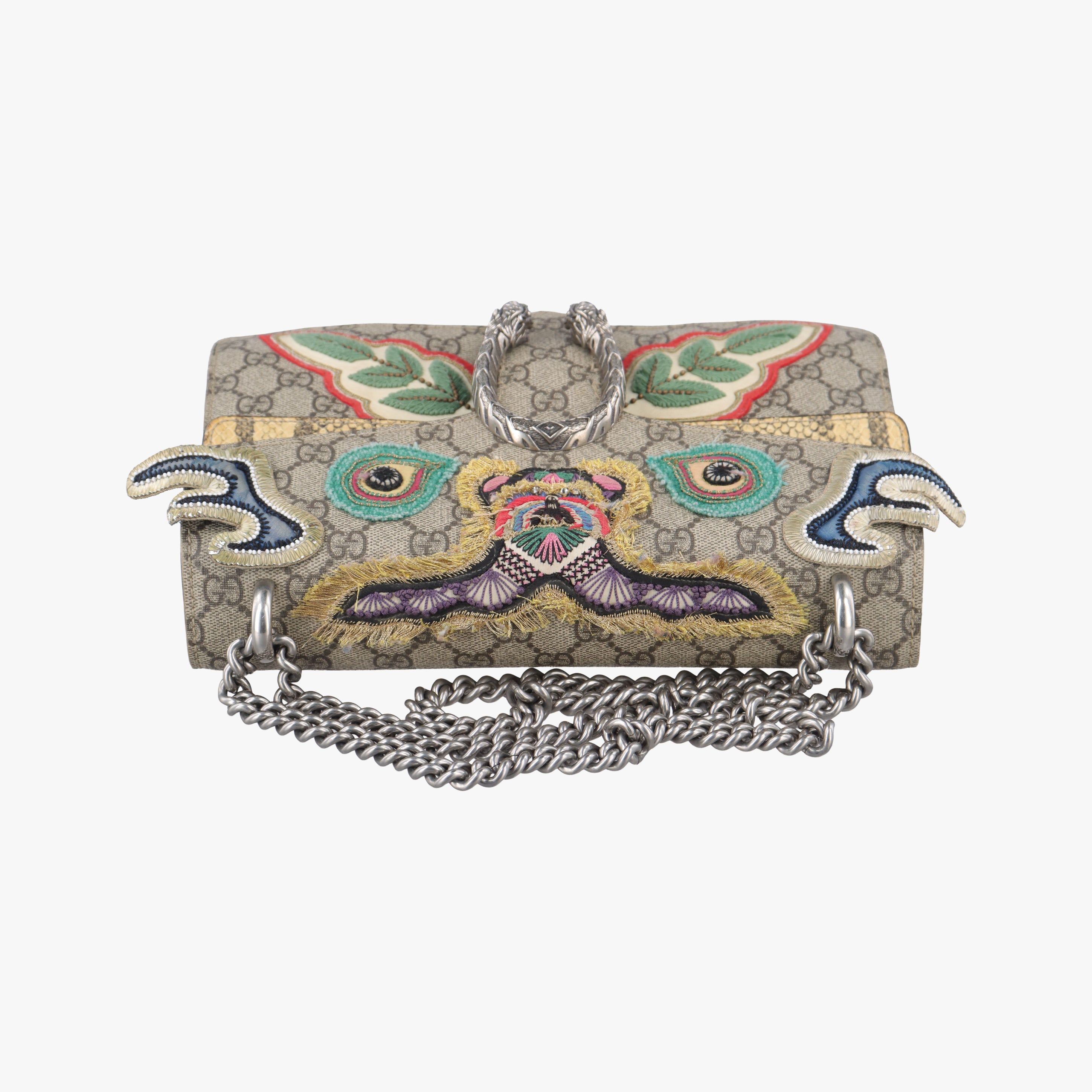 Pre-owned Gucci Dionysus Brown×Multicolor PVC coated canvas 400249 shoulderbag | stylenewstar