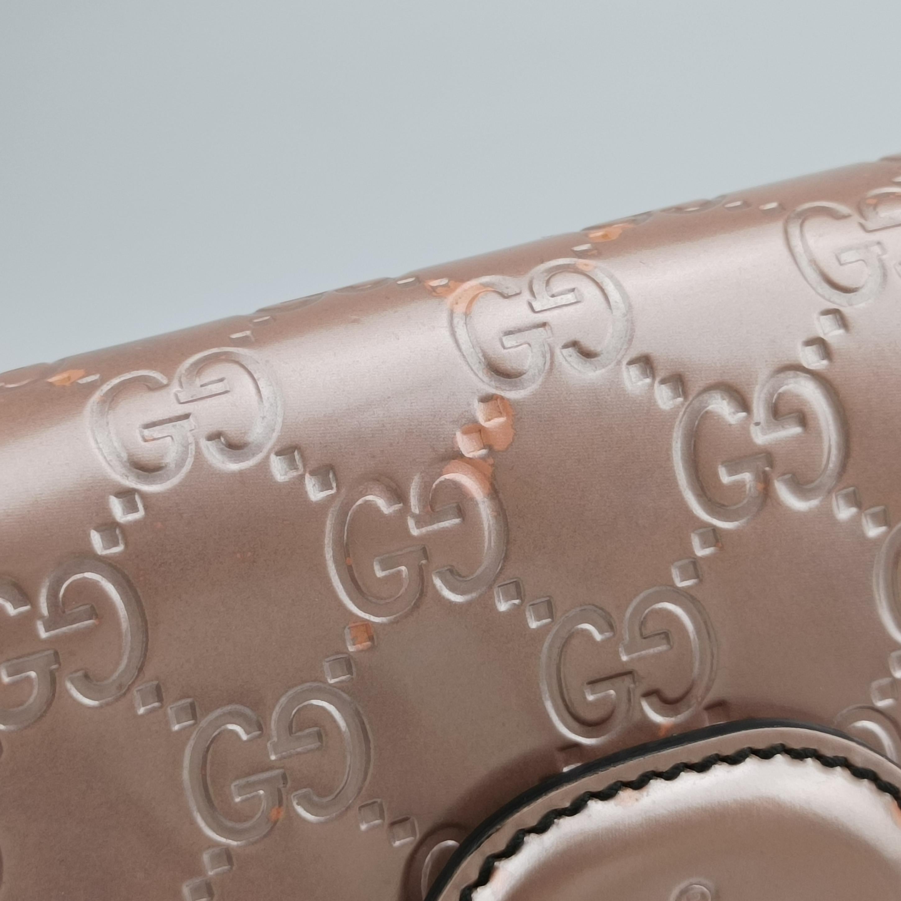 Pre-owned Gucci Emily Pink Patent 295402 shoulderbag | stylenewstar