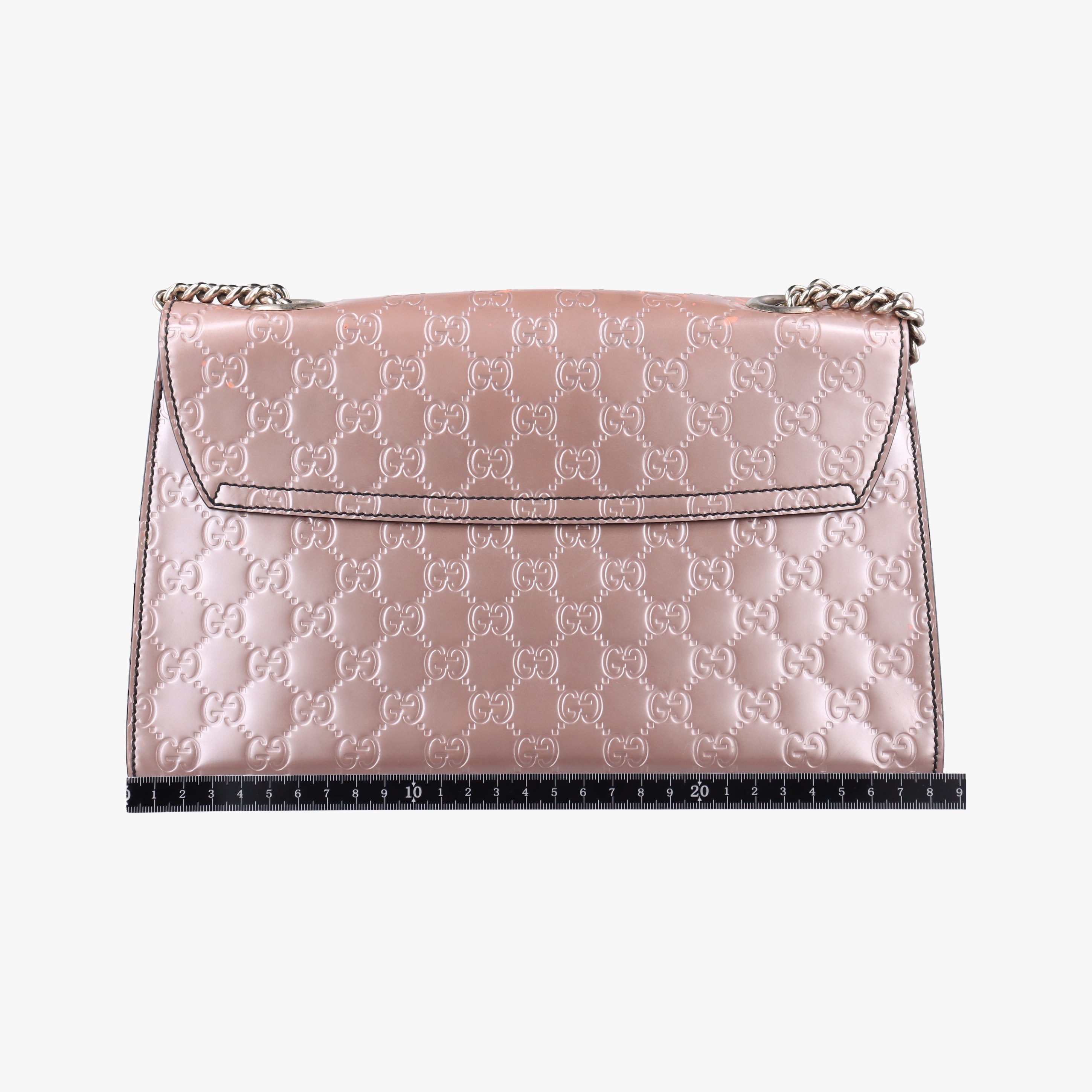 Pre-owned Gucci Emily Pink Patent 295402 shoulderbag | stylenewstar