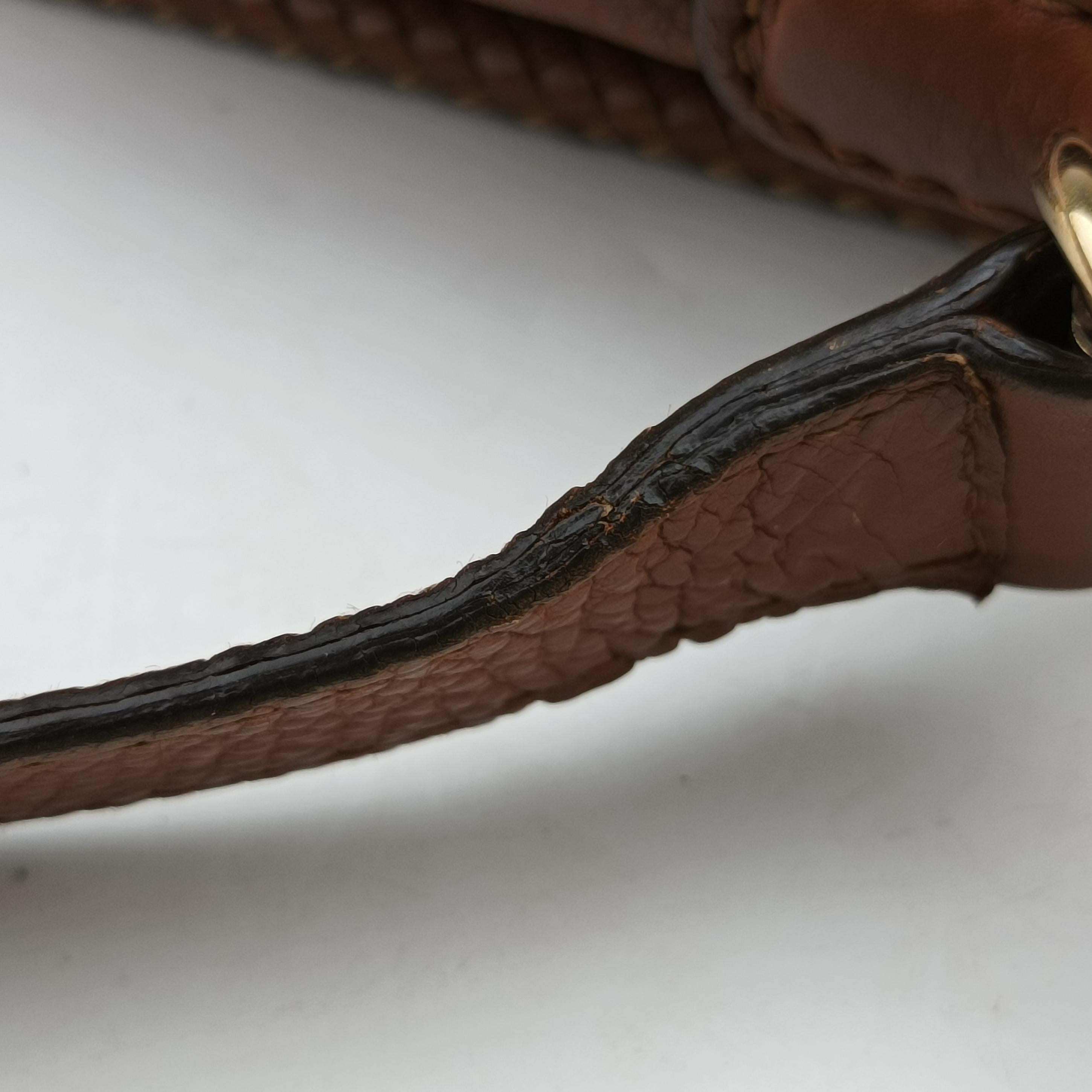 Pre-owned Gucci Marrakech Messenger Brown leather 257024 shoulderbag | stylenewstar