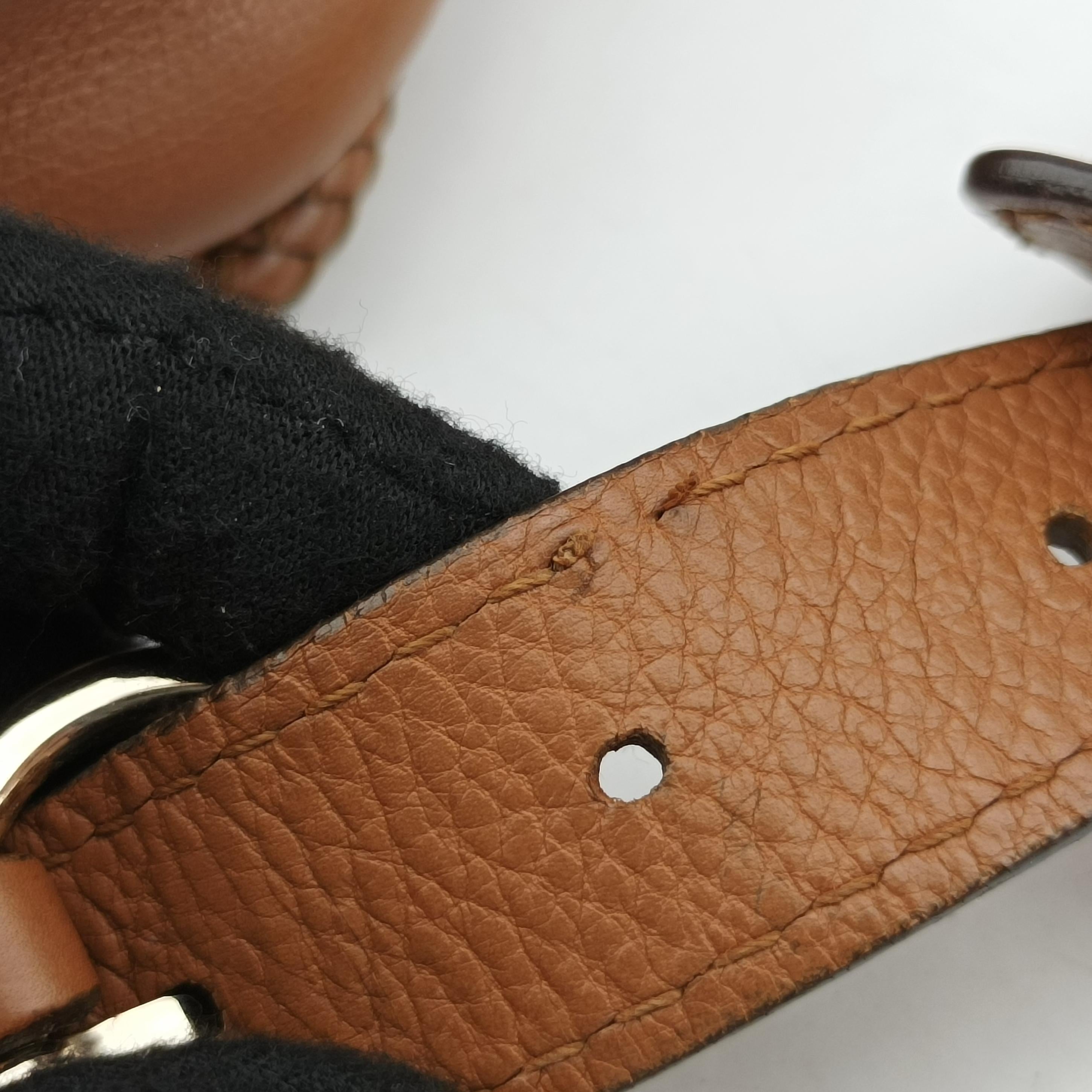 Pre-owned Gucci Marrakech Messenger Brown leather 257024 shoulderbag | stylenewstar