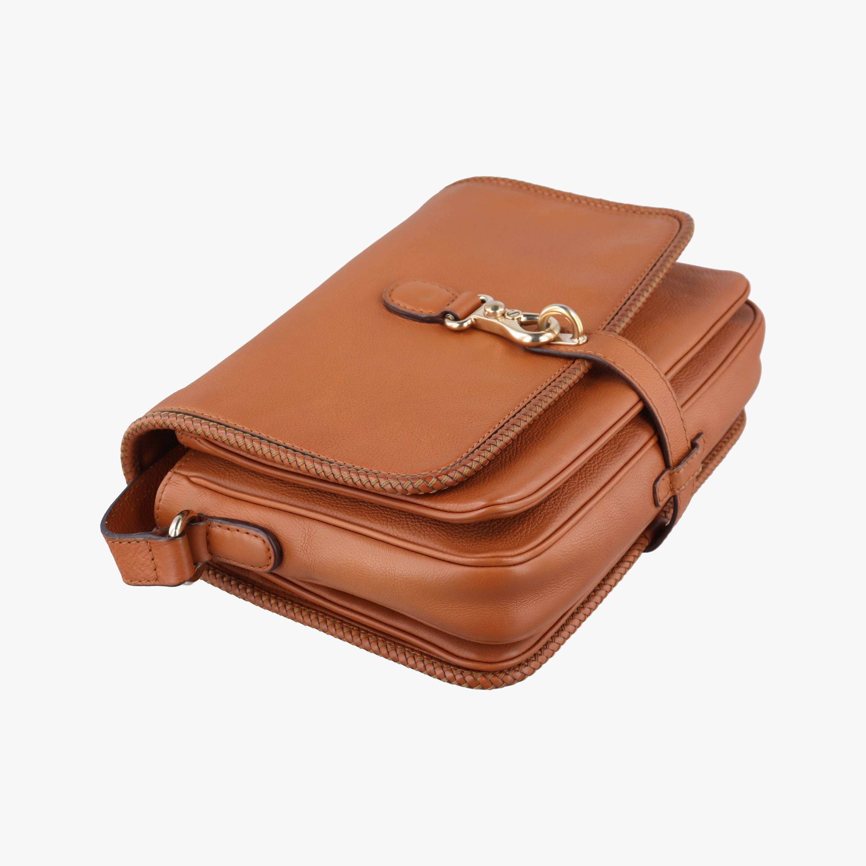 Pre-owned Gucci Marrakech Messenger Brown leather 257024 shoulderbag | stylenewstar