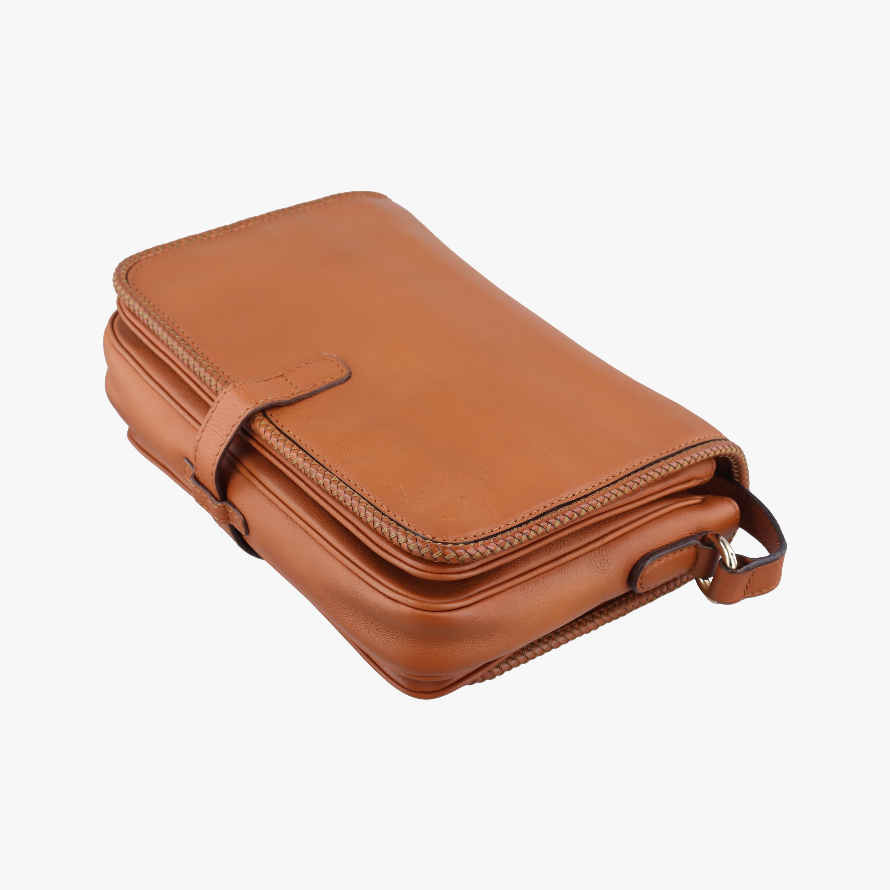 Pre-owned Gucci Marrakech Messenger Brown leather 257024 shoulderbag | stylenewstar