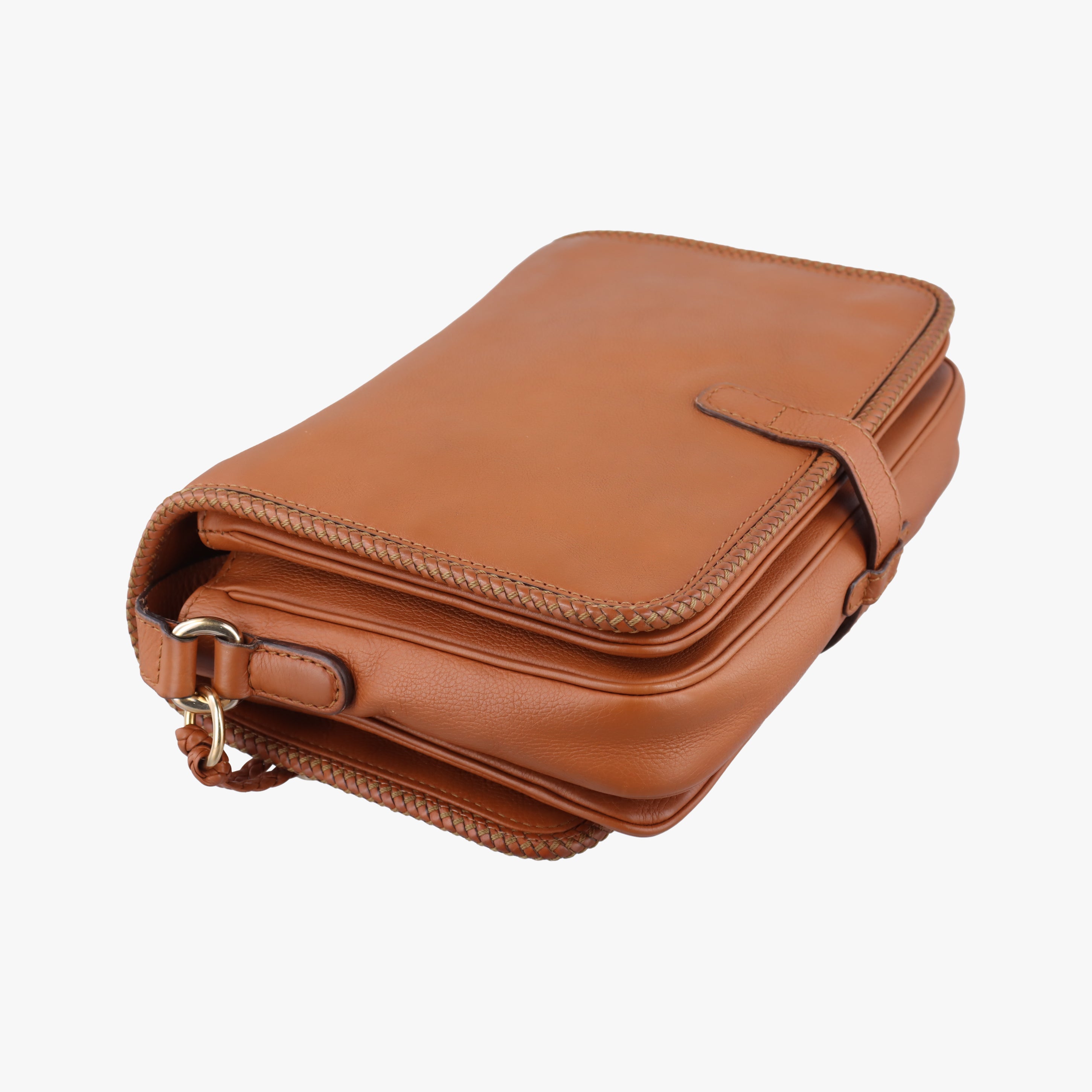 Pre-owned Gucci Marrakech Messenger Brown leather 257024 shoulderbag | stylenewstar