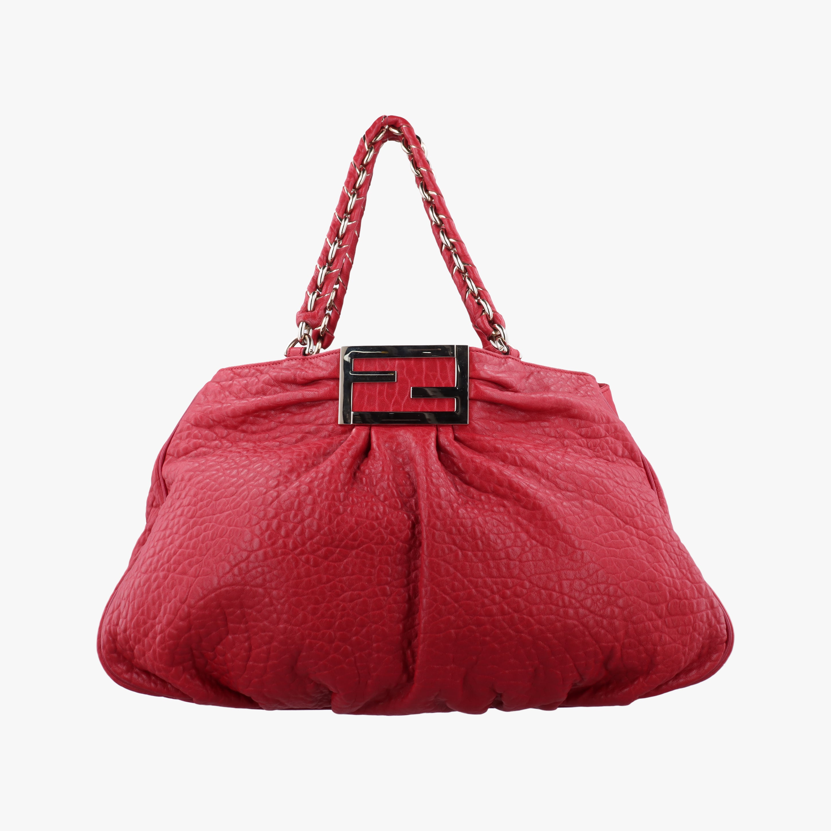 Secondhand Fendi Mia Red Leather 8BR616 shoulderbag | stylenewstar