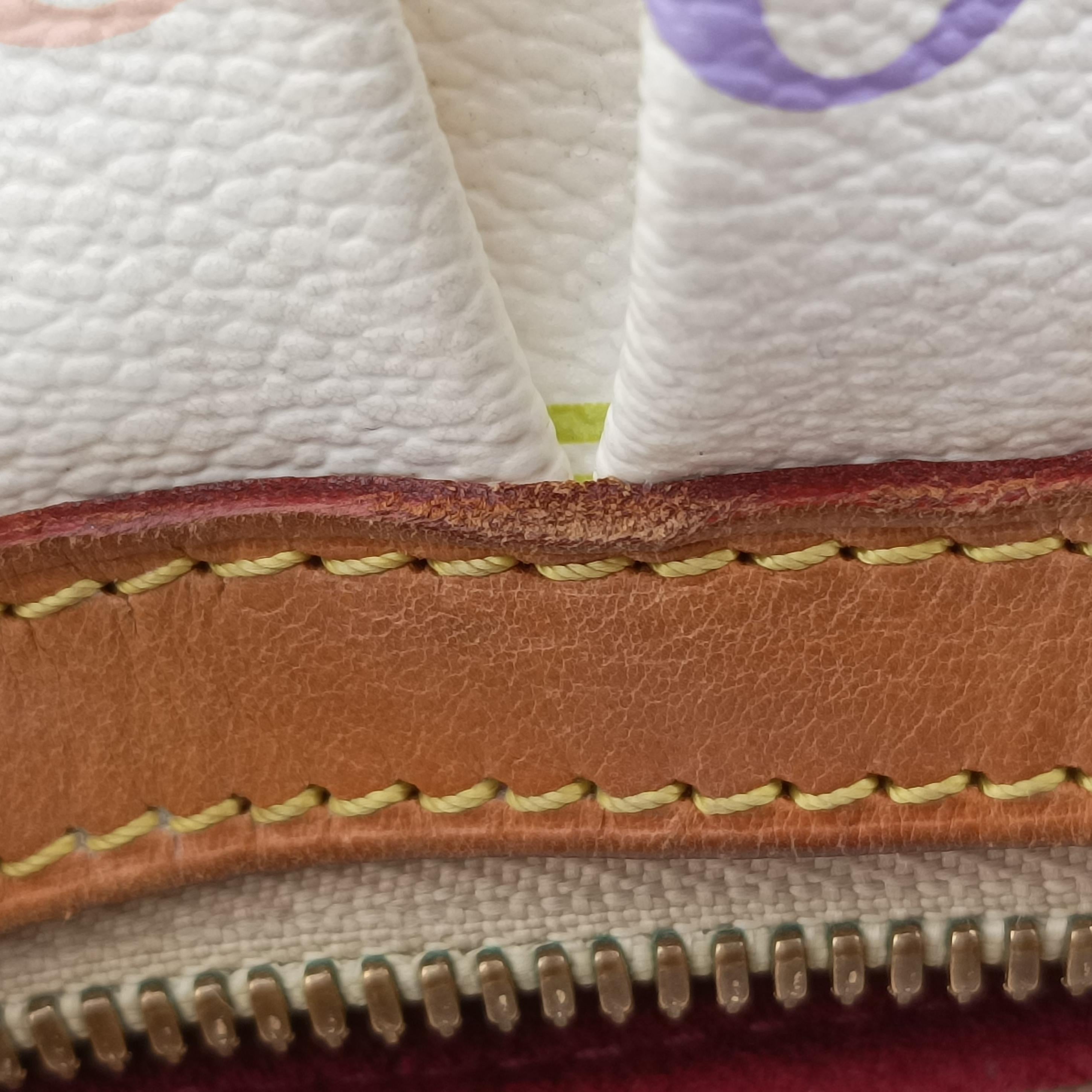 Pre-owned Louis Vuitton COURTNEY MM white Monogram Multicolor M45641 shoulderbag | stylenewstar