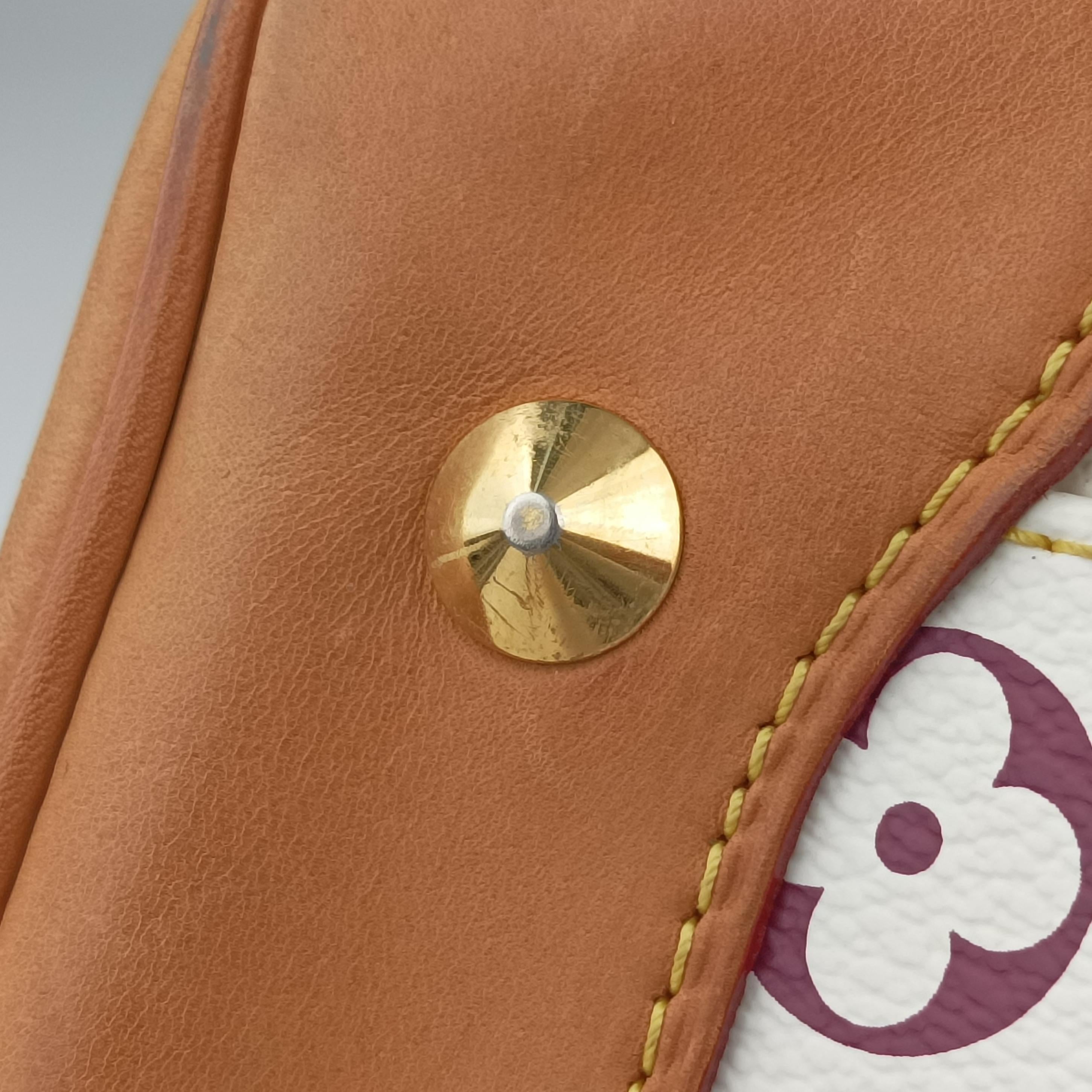 Pre-owned Louis Vuitton COURTNEY MM white Monogram Multicolor M45641 shoulderbag | stylenewstar