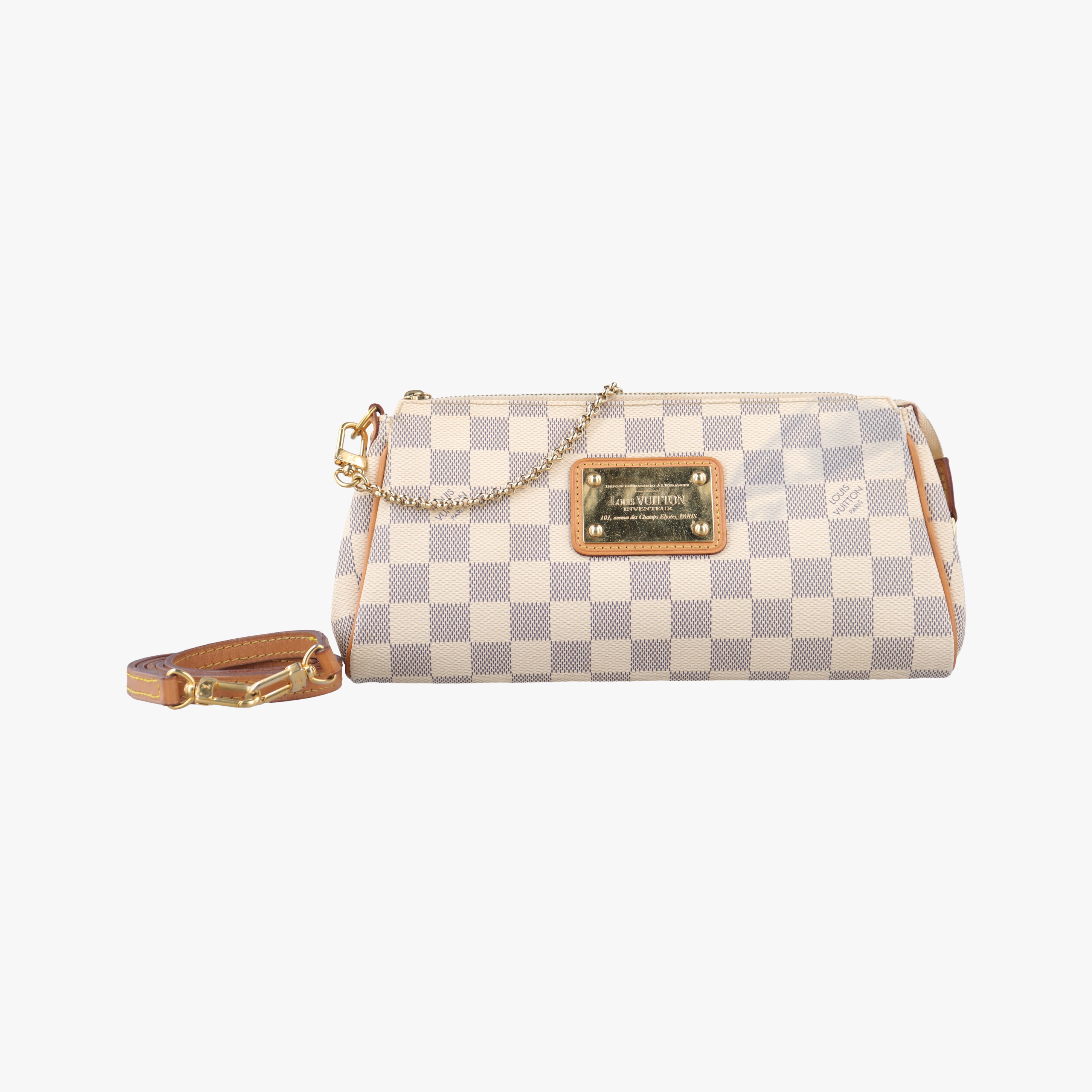 Pre-owned Louis Vuitton EVA Azur Damier Canvas N55214 shoulderbag | stylenewstar
