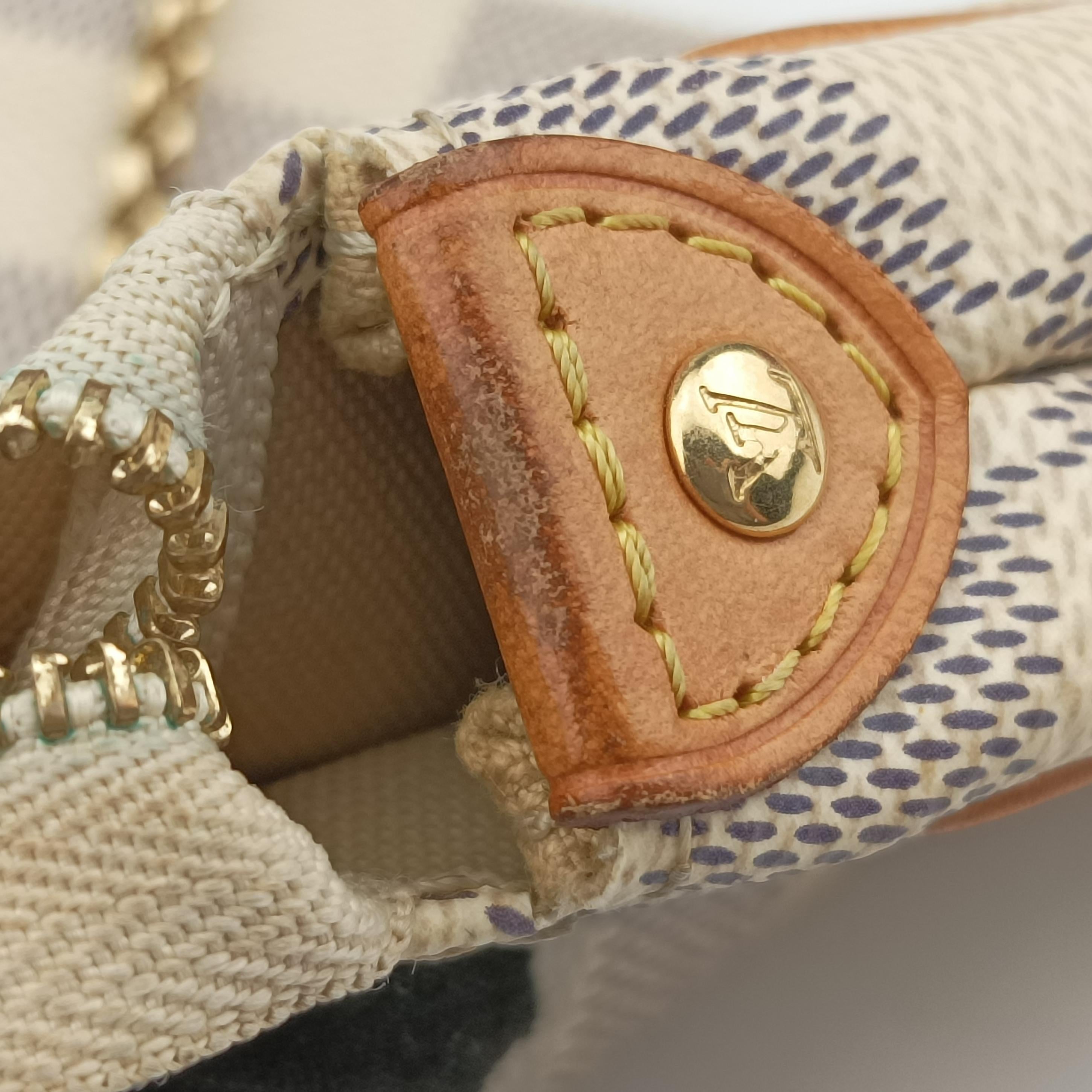 Pre-owned Louis Vuitton EVA Azur Damier Canvas N55214 shoulderbag | stylenewstar