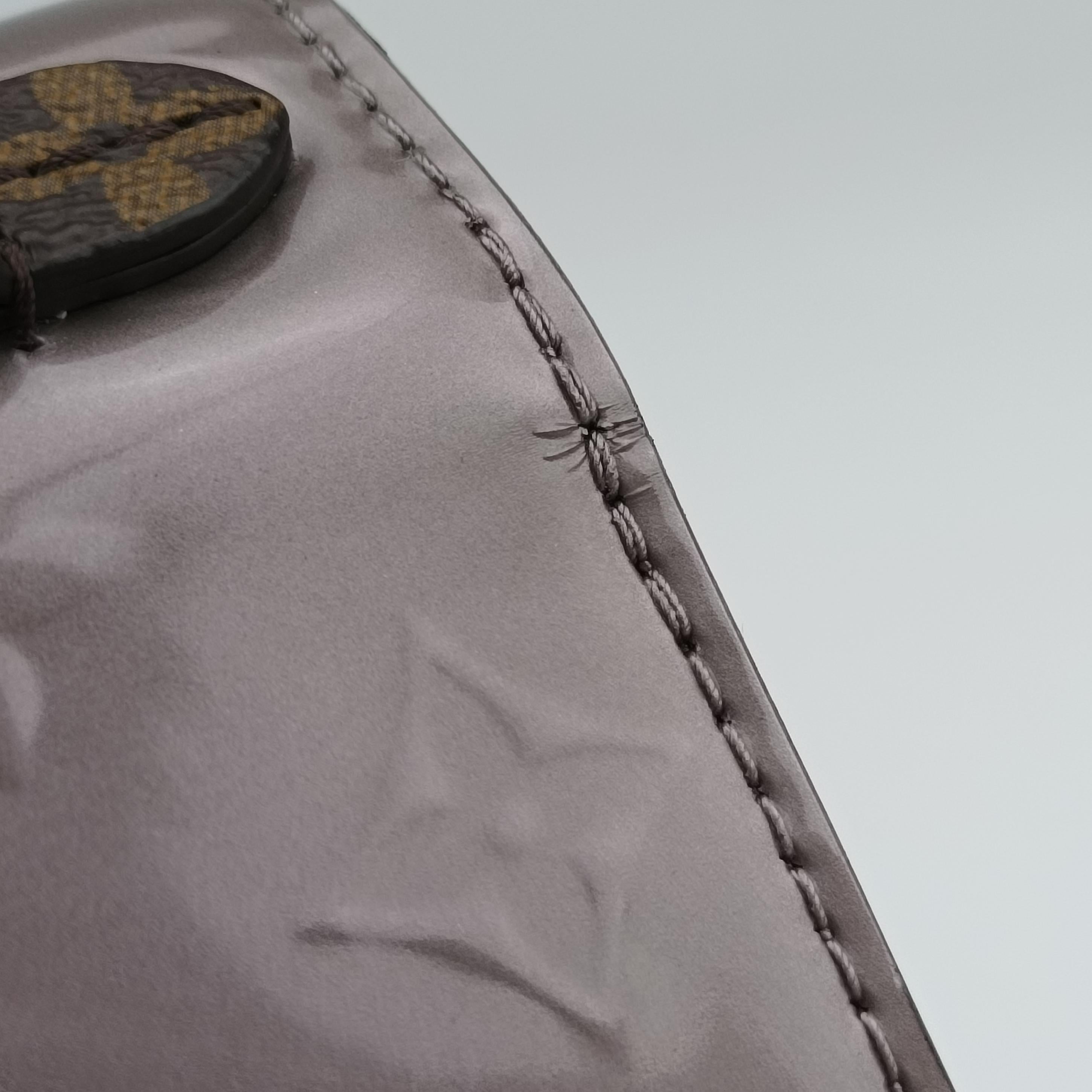 Secondhand Louis Vuitton Spring Street PM Brown x Taupe Vernis x Monogram Canvas M90567 shoulderbag | stylenewstar