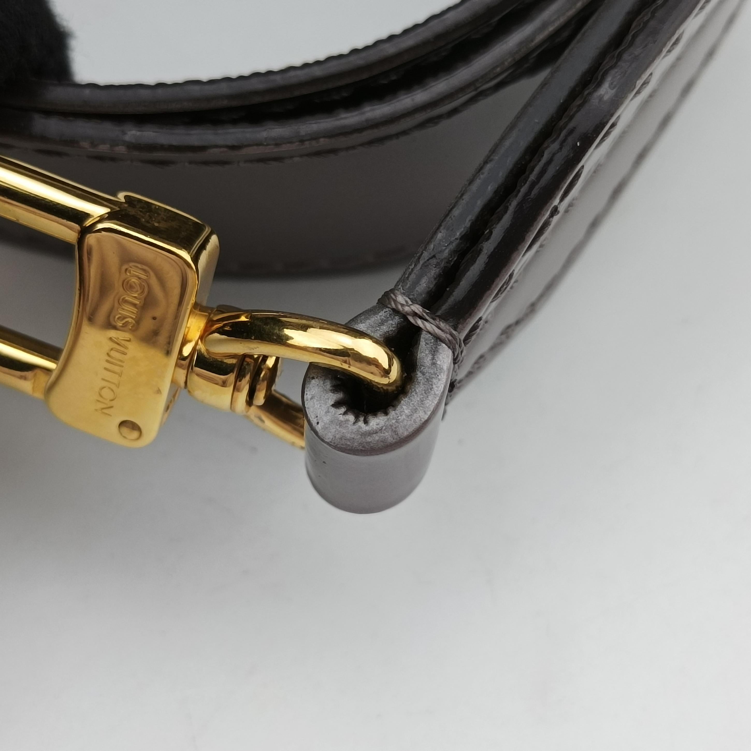Secondhand Louis Vuitton Spring Street PM Brown x Taupe Vernis x Monogram Canvas M90567 shoulderbag | stylenewstar