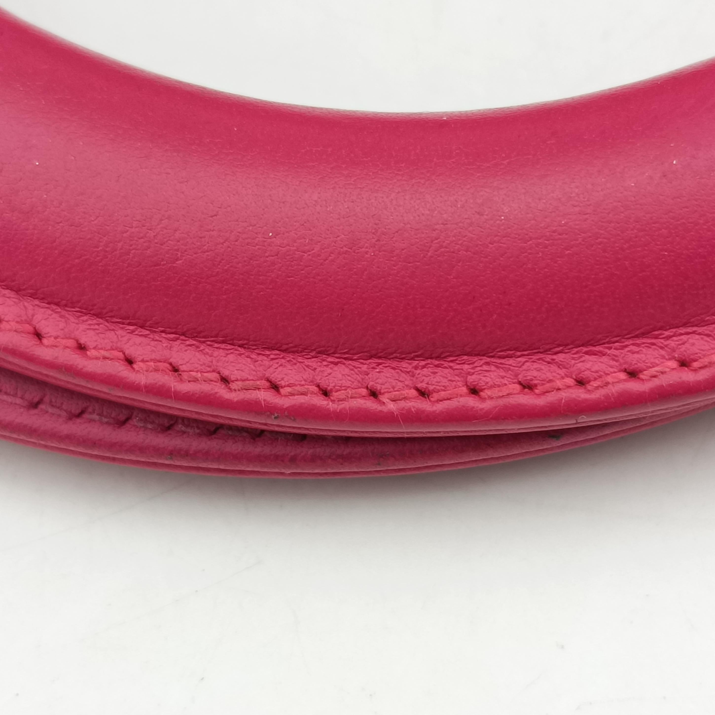 Pre-owned Christian Dior Diorissimo Orange×Pink Leather  shoulderbag | stylenewstar