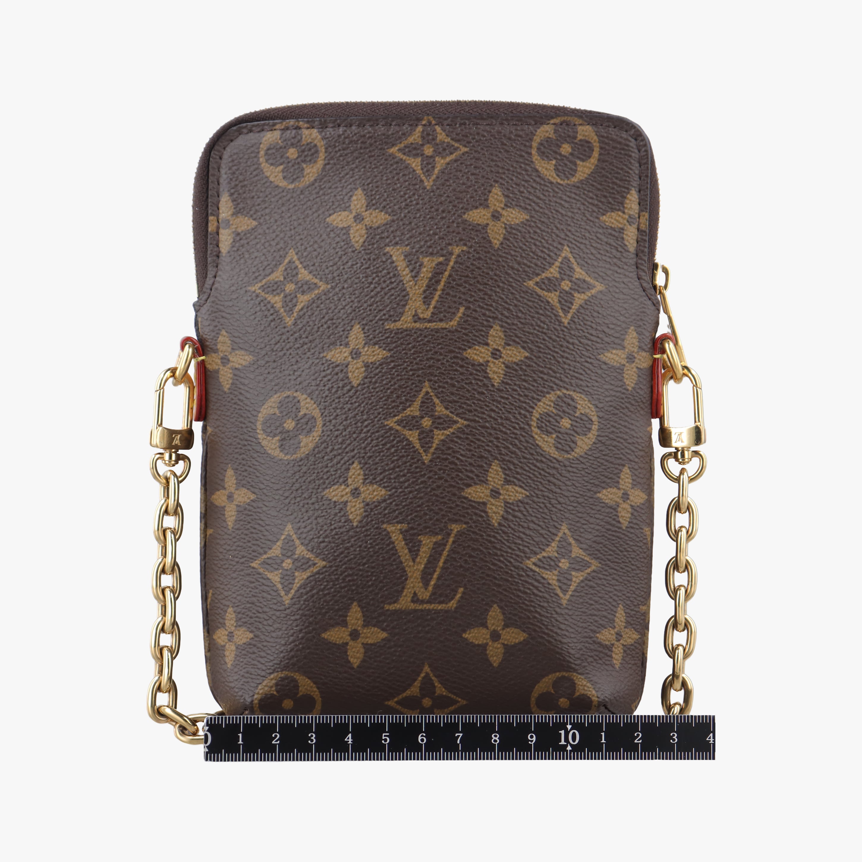Pre-owned Louis Vuitton Utility Phone Sleeve Brown Monogram Canvas M80746 shoulderbag | stylenewstar