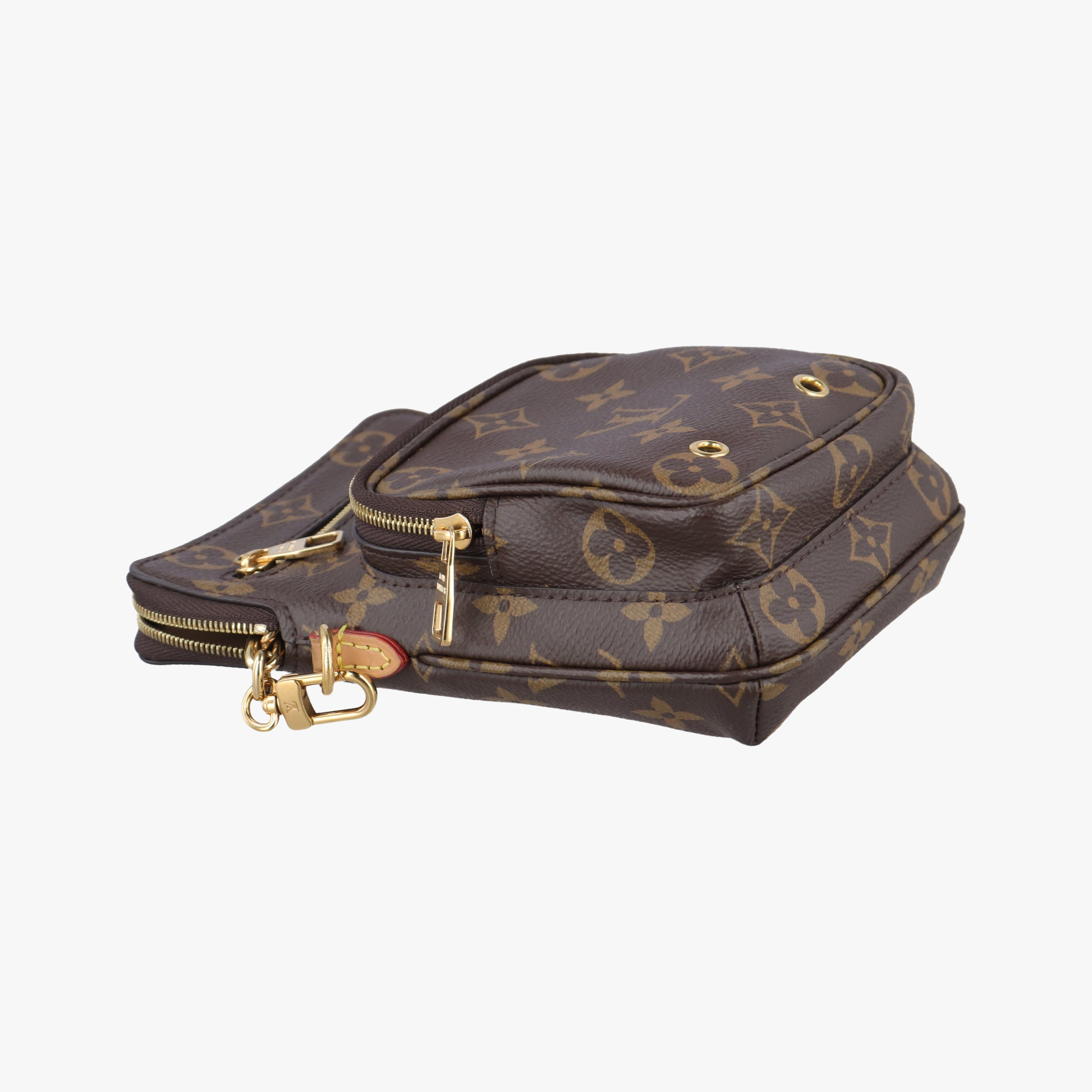 Pre-owned Louis Vuitton Utility Phone Sleeve Brown Monogram Canvas M80746 shoulderbag | stylenewstar