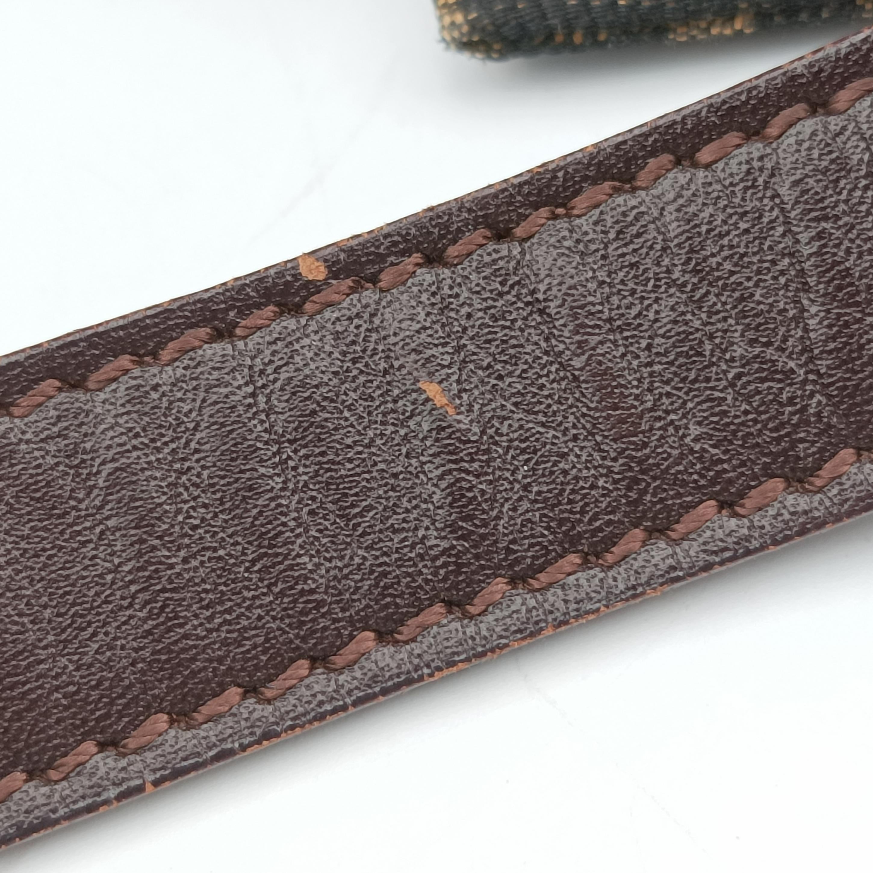 Pre-owned Fendi Baguette Zucchino Brown canvas 377526 shoulderbag | stylenewstar